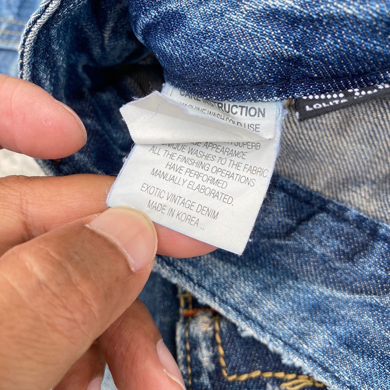 Japanese Brand Vintage Lolita Jeans Flare Distressed Denim Size 32" / US 10 / IT 46 - 20 Thumbnail