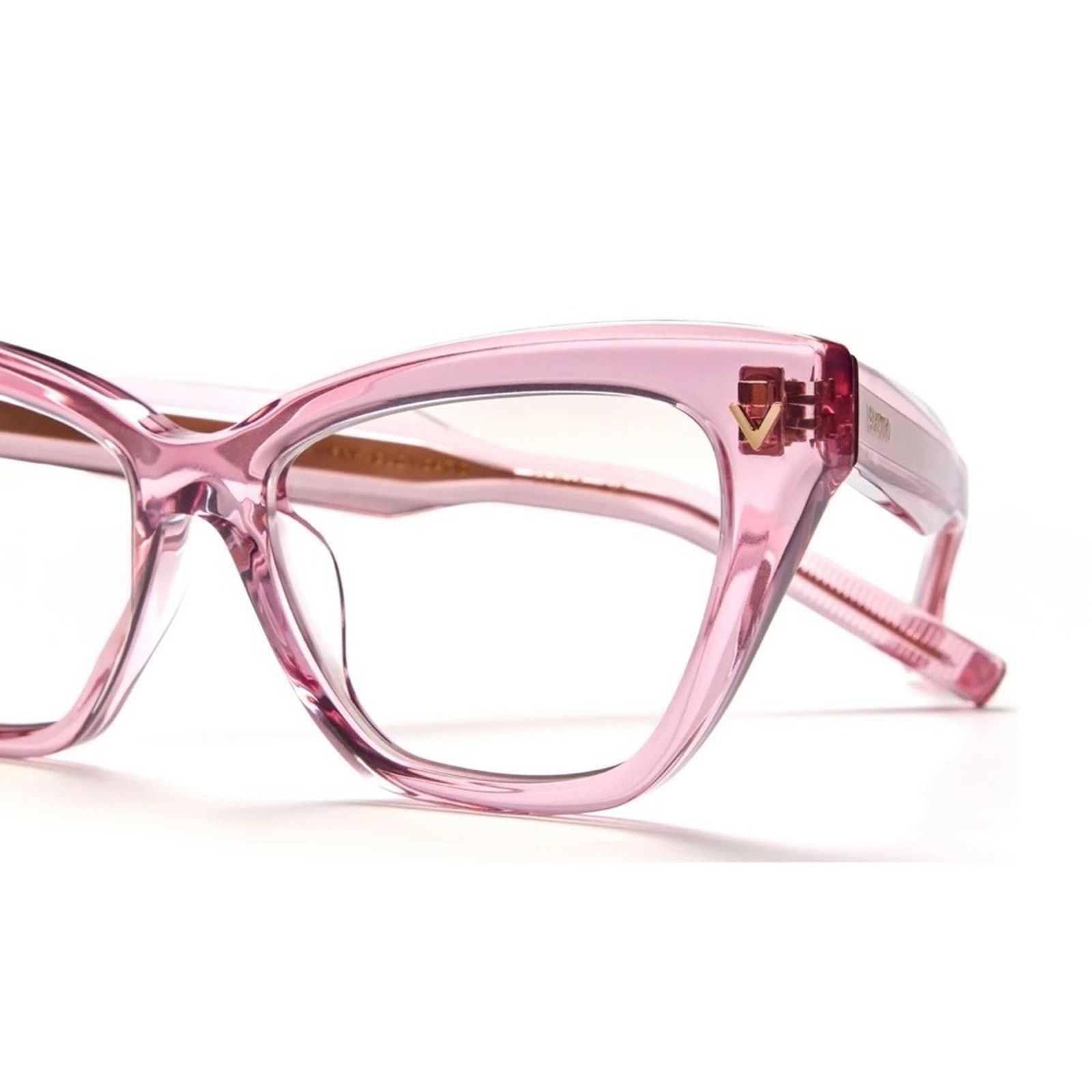 Valentino New! Valentino TALE VLX 140C, Pink Cat-Eyeglasses, Authentic Size ONE SIZE - 4 Thumbnail