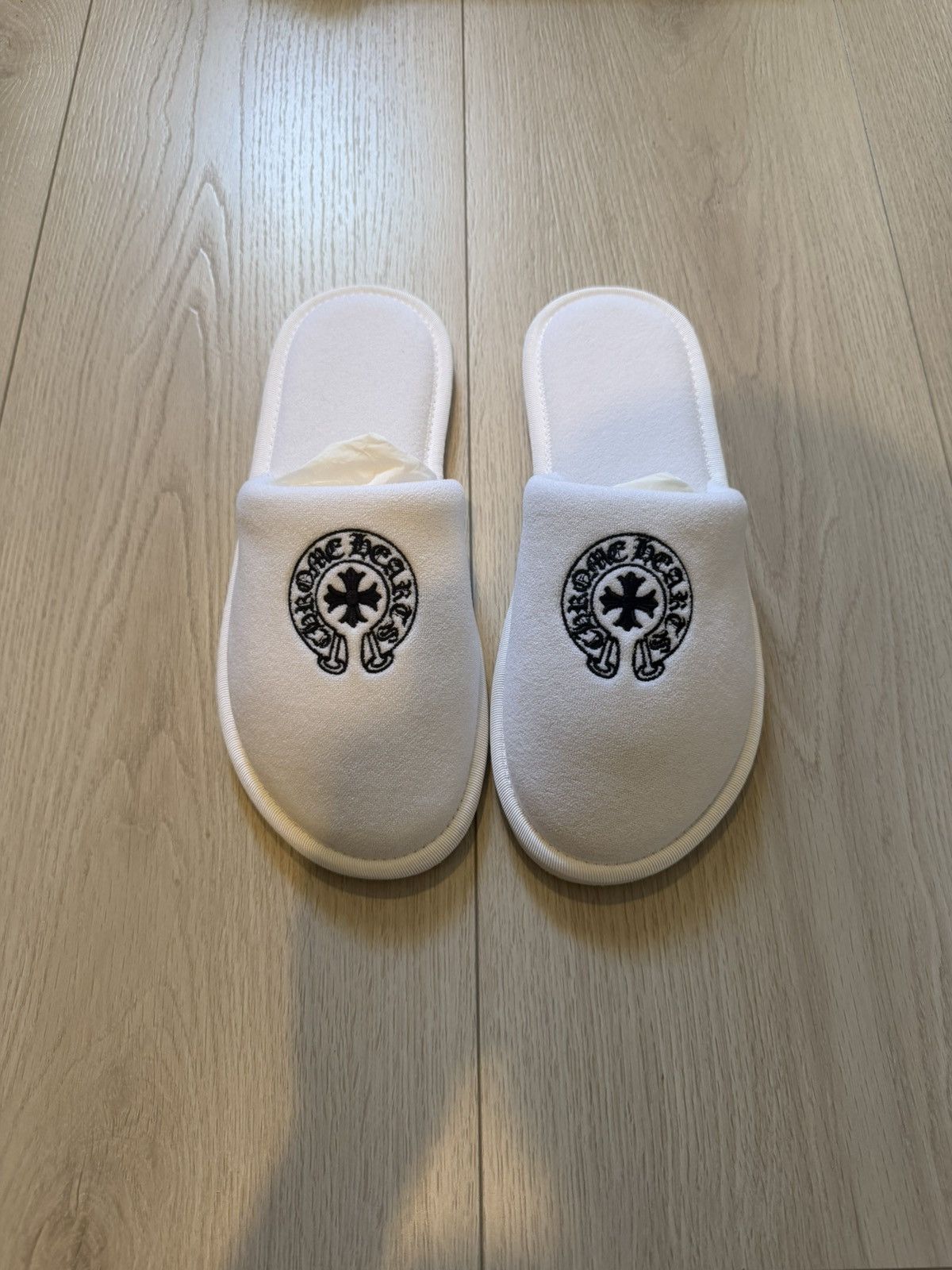 Chrome Hearts Chrome Hearts White Hotel Slippers Size US 10 / EU 43 - 5 Thumbnail