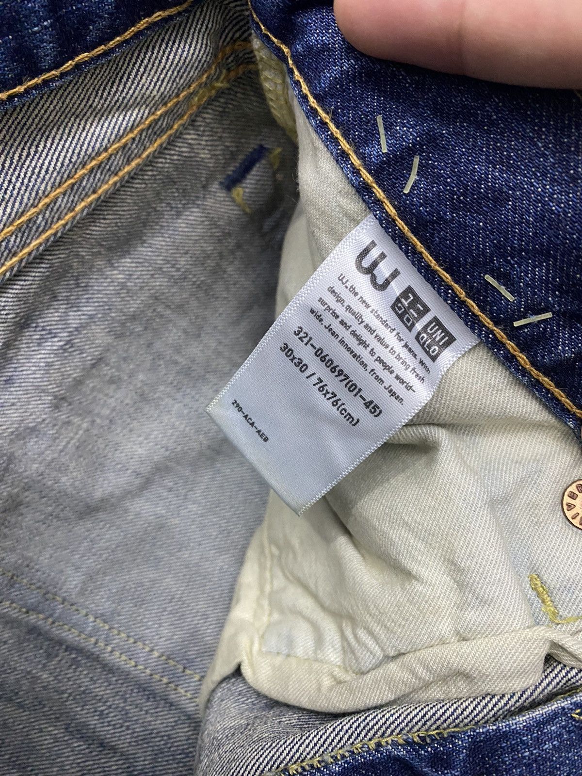 Undercover × Uniqlo VINTAGE UNIQLO UJ DISTRESSED DENIM JEANS UNDERCOVER STYLE Size US 31 - 9 Thumbnail