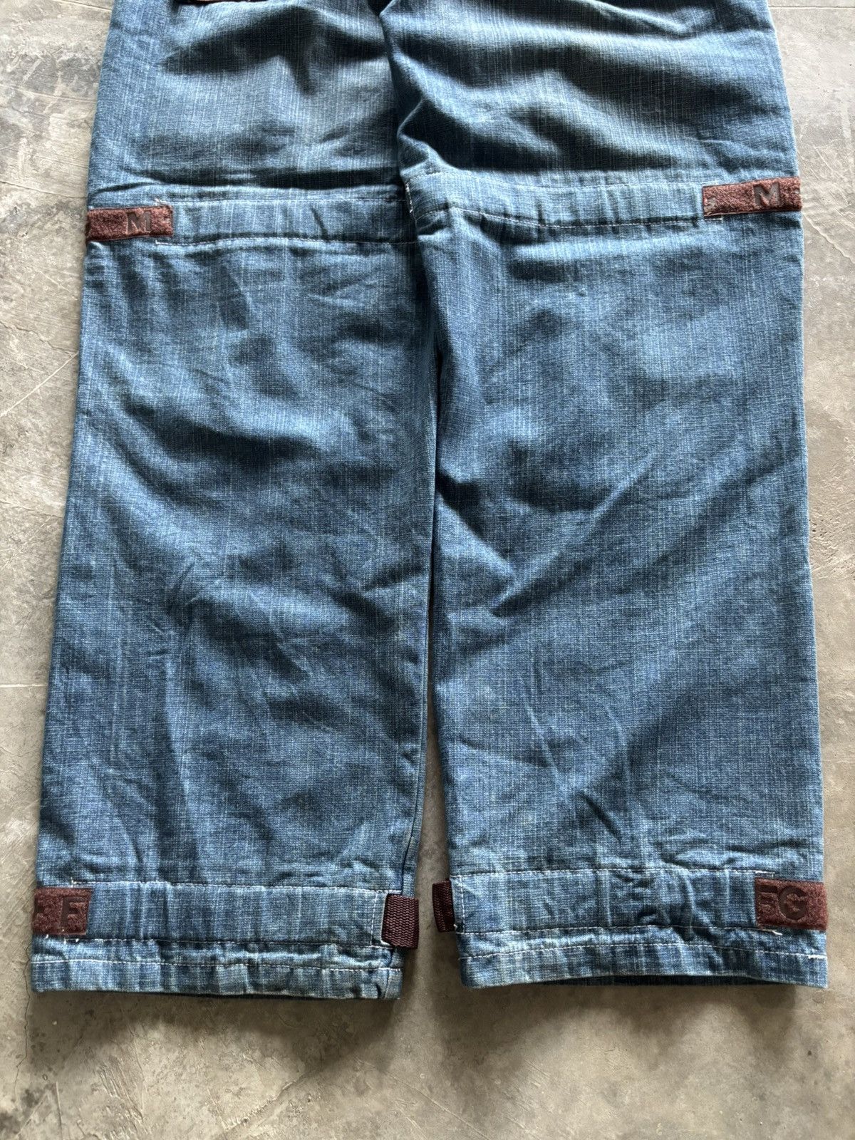 Marithe + Francois Girbaud RARE MFG marithe francois girbaud BAGGY STRAP WIDE LEG JEANS Size US 35 - 24 Thumbnail