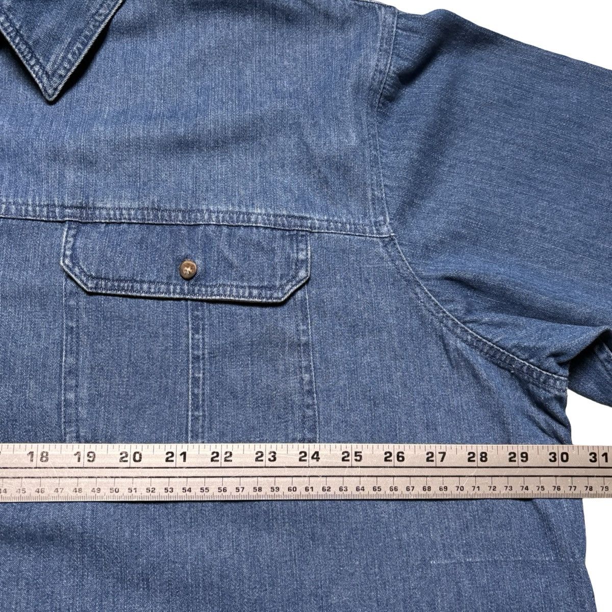 Faded Glory Vintage Faded Glory Authentics Denim Button Up Shirt 3XL Size US XXL / EU 58 / 5 - 4 Thumbnail