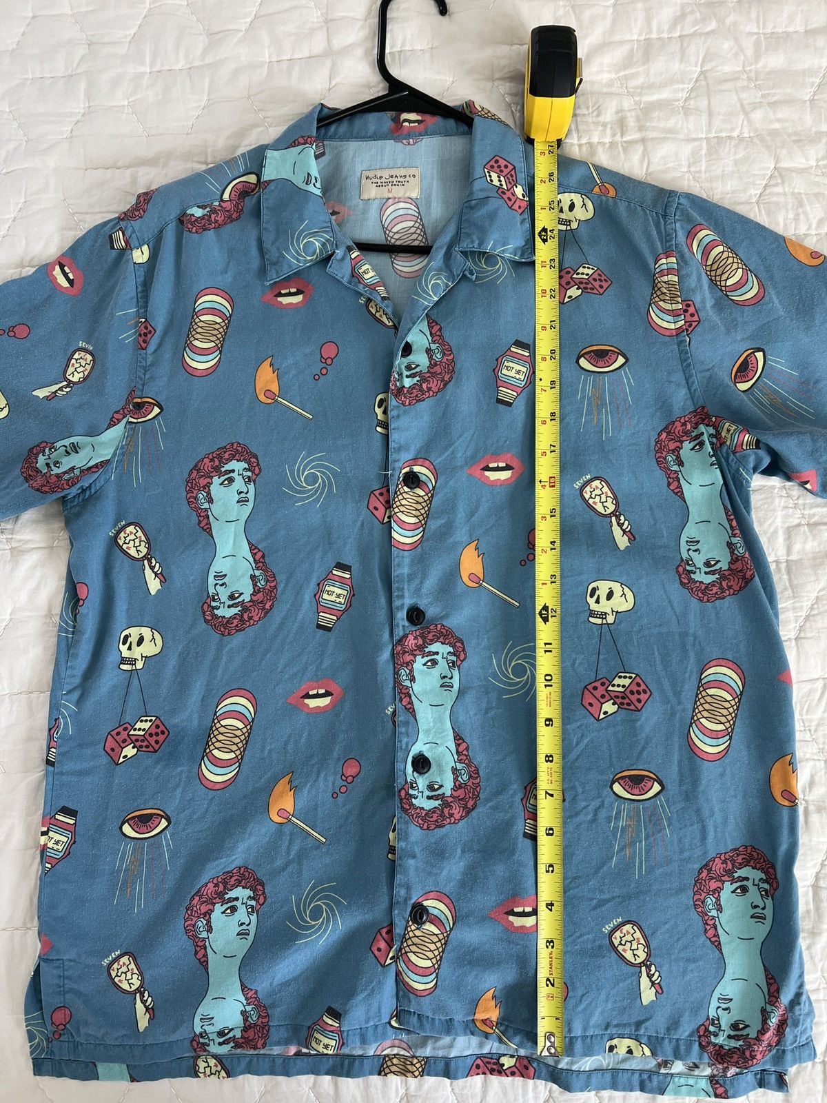 Nudie Jeans Nudie short sleeve button up. Size US M / EU 48-50 / 2 - 7 Thumbnail