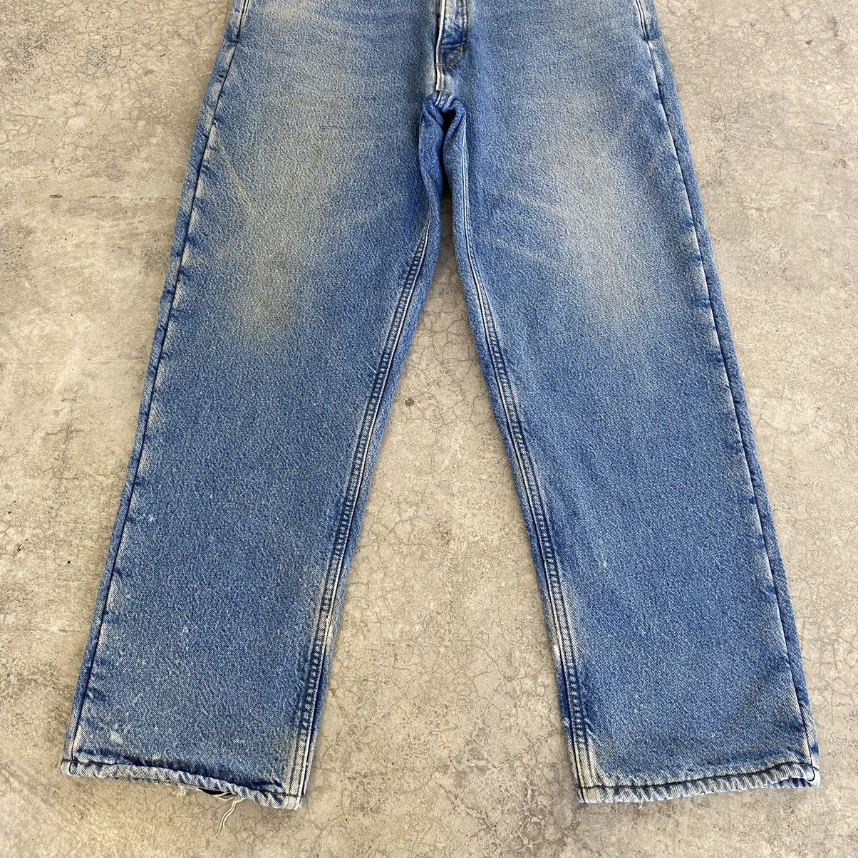 Carhartt VTG Carhartt Blanket Lined Relaxed Fit Faded Blue Jeans Size US 36 / EU 52 - 6 Thumbnail