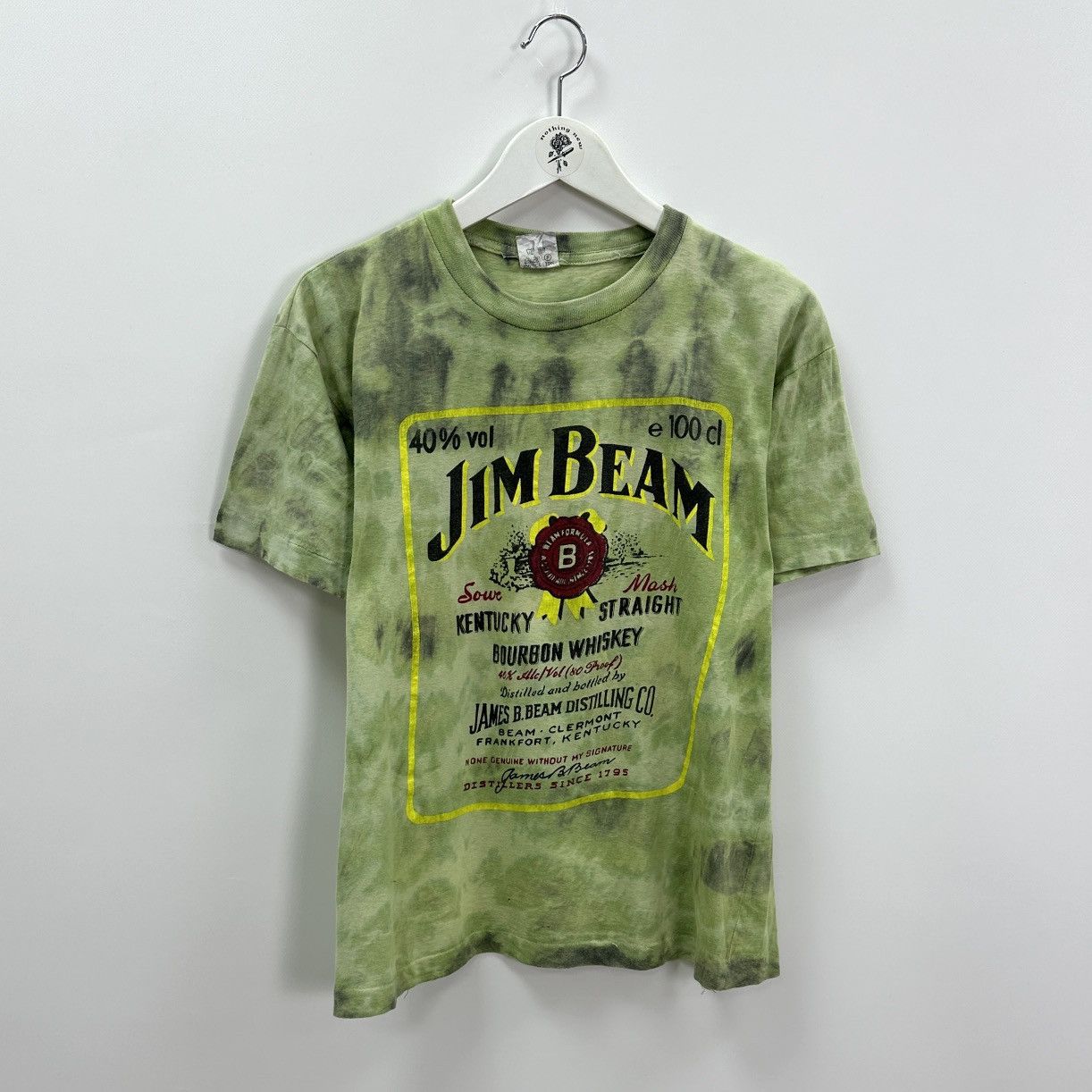 Vintage Vintage 90s Jim Beam Bourbon Whiskey tie dye tee y2k hype Size US M / EU 48-50 / 2 - 1 Thumbnail