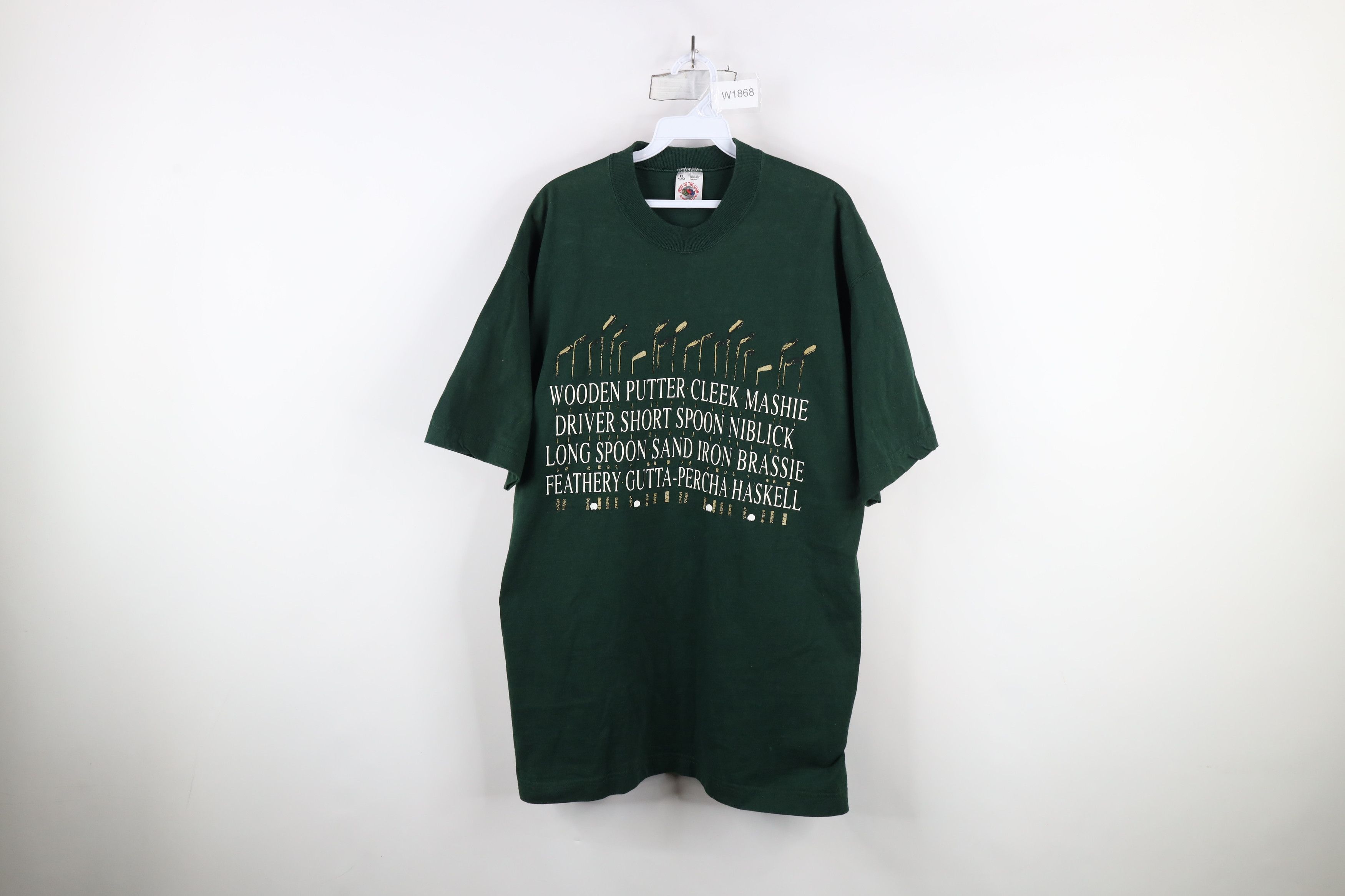Vintage Vintage 90s Streetwear Heavyweight Wooden Putter T-Shirt USA Size US XL / EU 56 / 4 - 1 Thumbnail