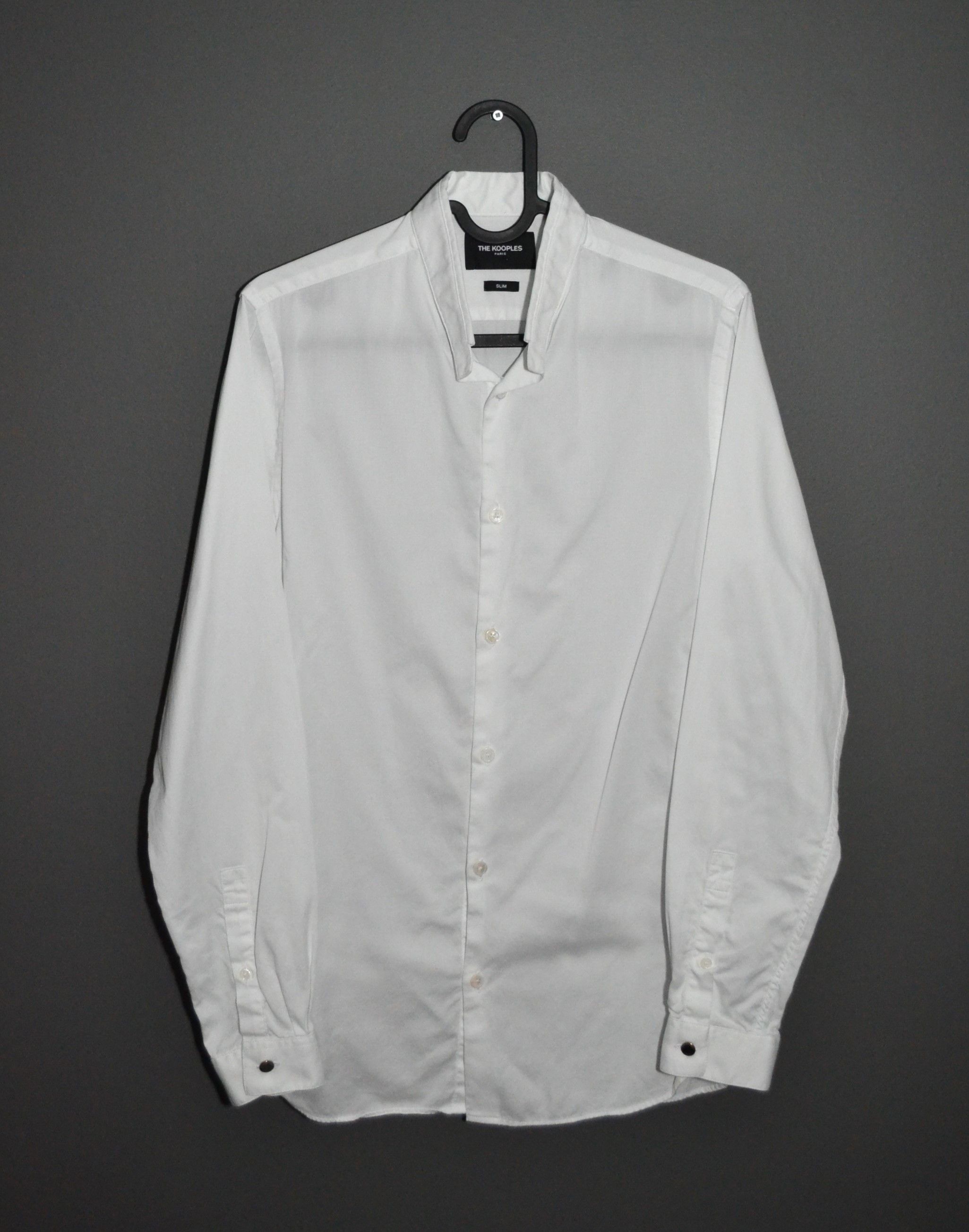 The Kooples The Kooples White Shirt Banded Collar XS Royal Mandarin Size US XS / EU 42 / 0 - 2 Thumbnail