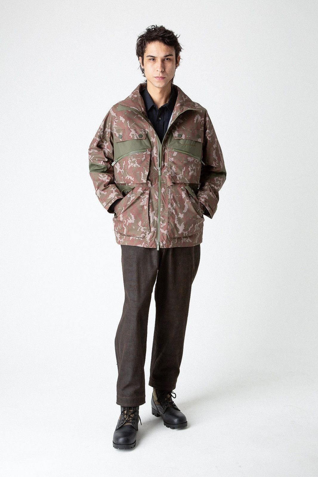 White Mountaineering $1,200 Saitos Waterproof Camo Rain Jacket Size US M / EU 48-50 / 2 - 4 Thumbnail