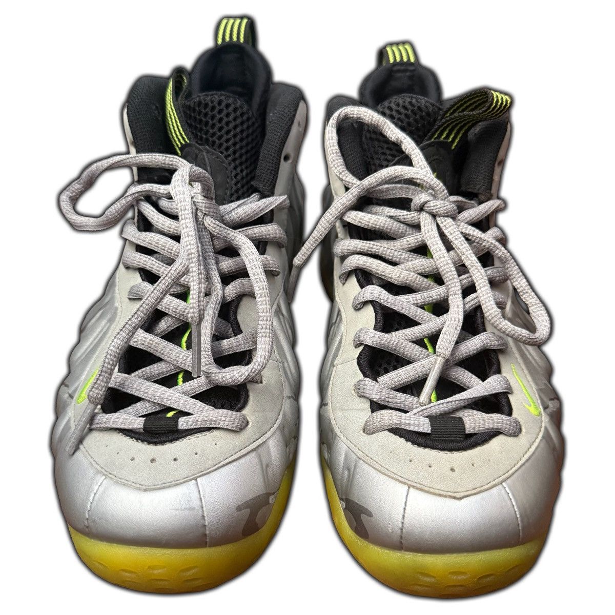 Nike Nike Air Foamposite One Silver Volt Camo Size US 9 / EU 42 - 3 Thumbnail