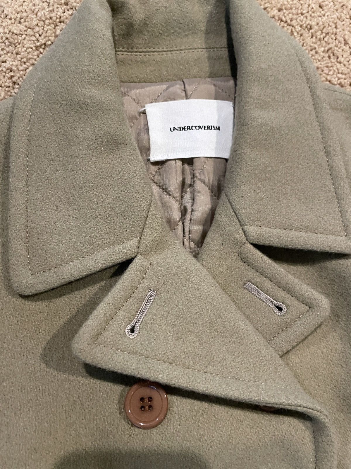 Undercover Undercover Half Leather Peacoat Size US M / EU 48-50 / 2 - 2 Thumbnail