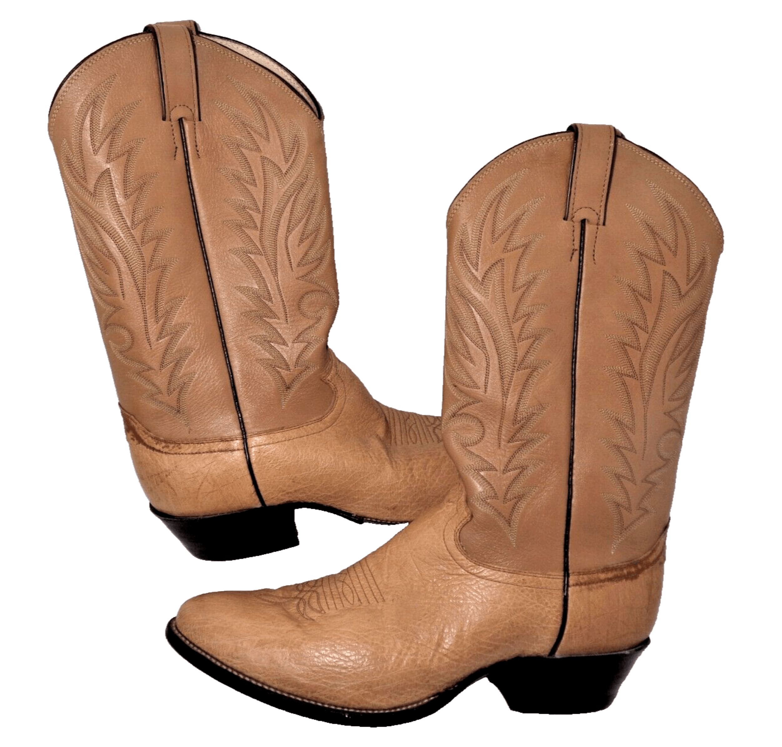 image of Justin Boots Justin 8737 Smooth Ostrich Cowboy Western Boots Us 10.5D in Brown, Men's