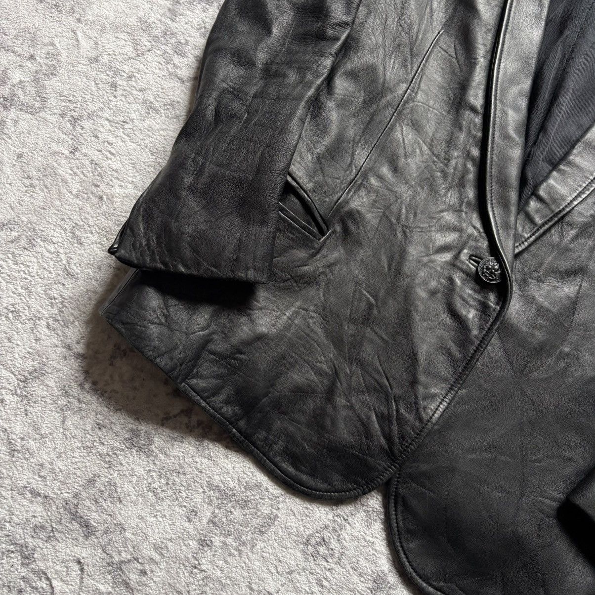 Balmain Balmain SS10 Military Patch Leather Blazer Jacket | Size 38 Size 38R - 3 Thumbnail