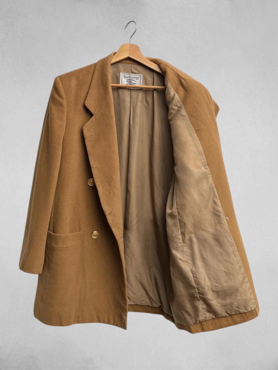 Burberry Vintage Burberrys Gold Tone Buttons Wool Jacket Size L / US 10 / IT 46 - 3 Thumbnail
