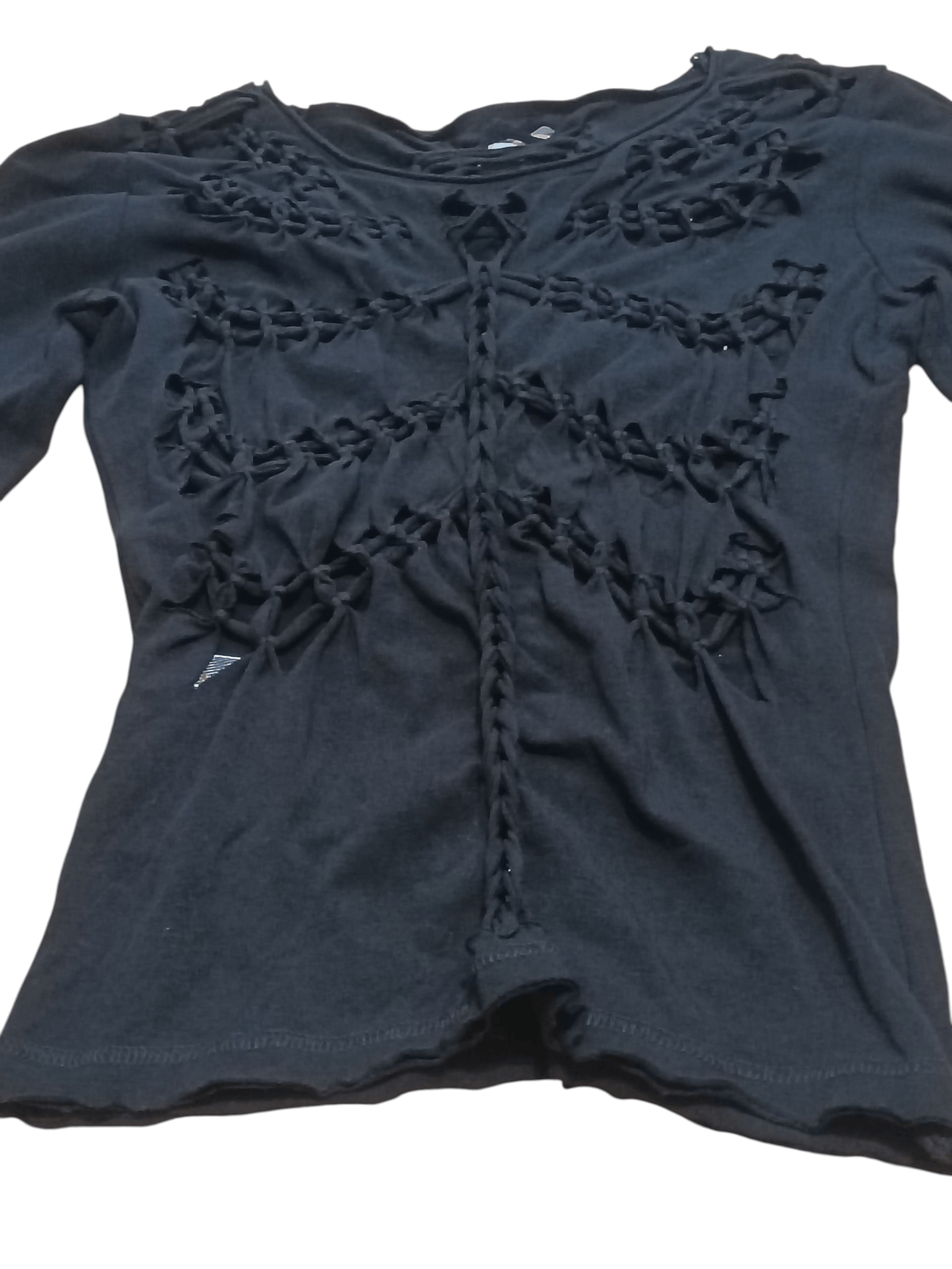 Jean Paul Gaultier JEAN PAUL GAULTIER PERFORATED BRAIDED PUNK SHIRT Size S / US 4 / IT 40 - 2 Thumbnail