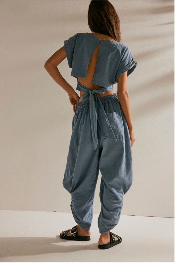 Free People Free People Feeling Free 2pc Set Grey XS oversized NWOT Size 24" / US 00 / IT 34 - 2 Thumbnail