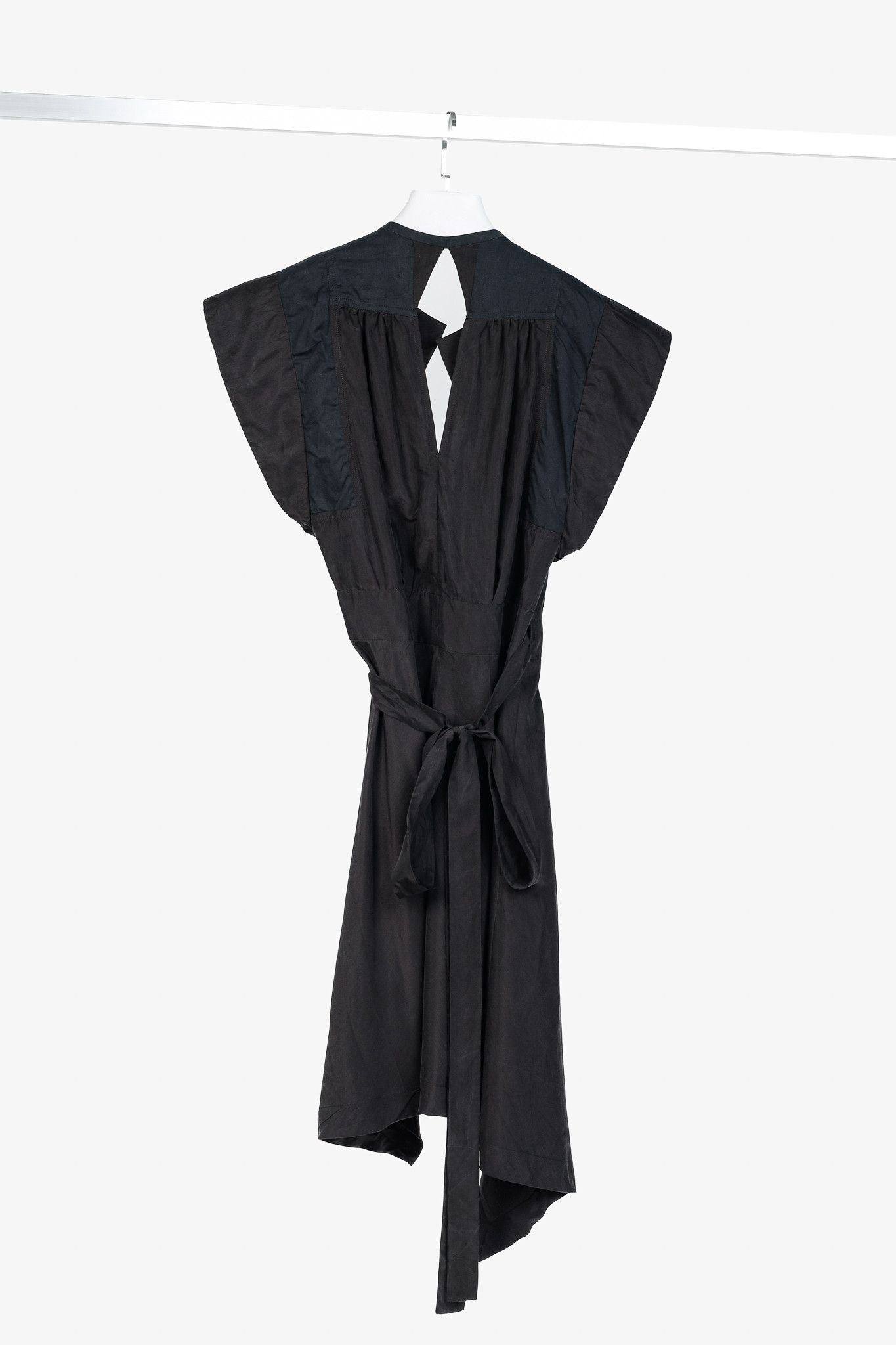 Isabel Marant Isabel Marant Lief Black Silk Wrap-Front Dress Size M / US 6-8 / IT 42-44 - 2 Thumbnail