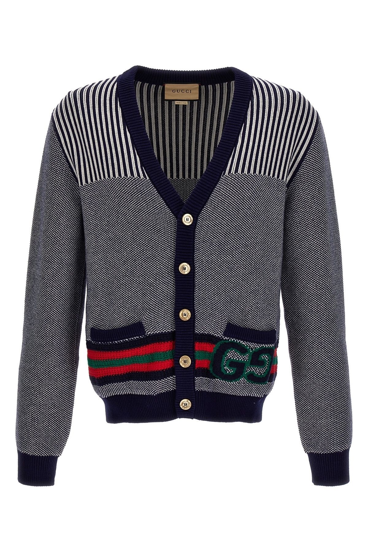 Gucci o1mt1gz0525 Cotton Wool Cardigan With GG in Multicolor Size US XS / EU 42 / 0 - 1 Thumbnail