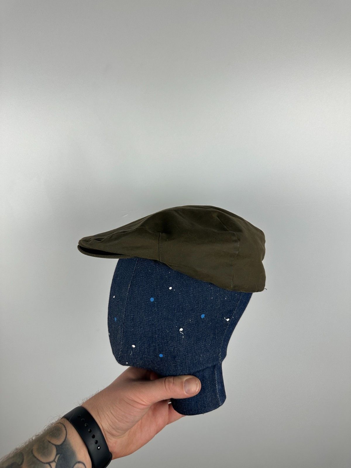 Other M & S Wax Pure Cotton Flat Cap Mens Green Size 7 1\4- 7 3\8 Size ONE SIZE - 1 Thumbnail