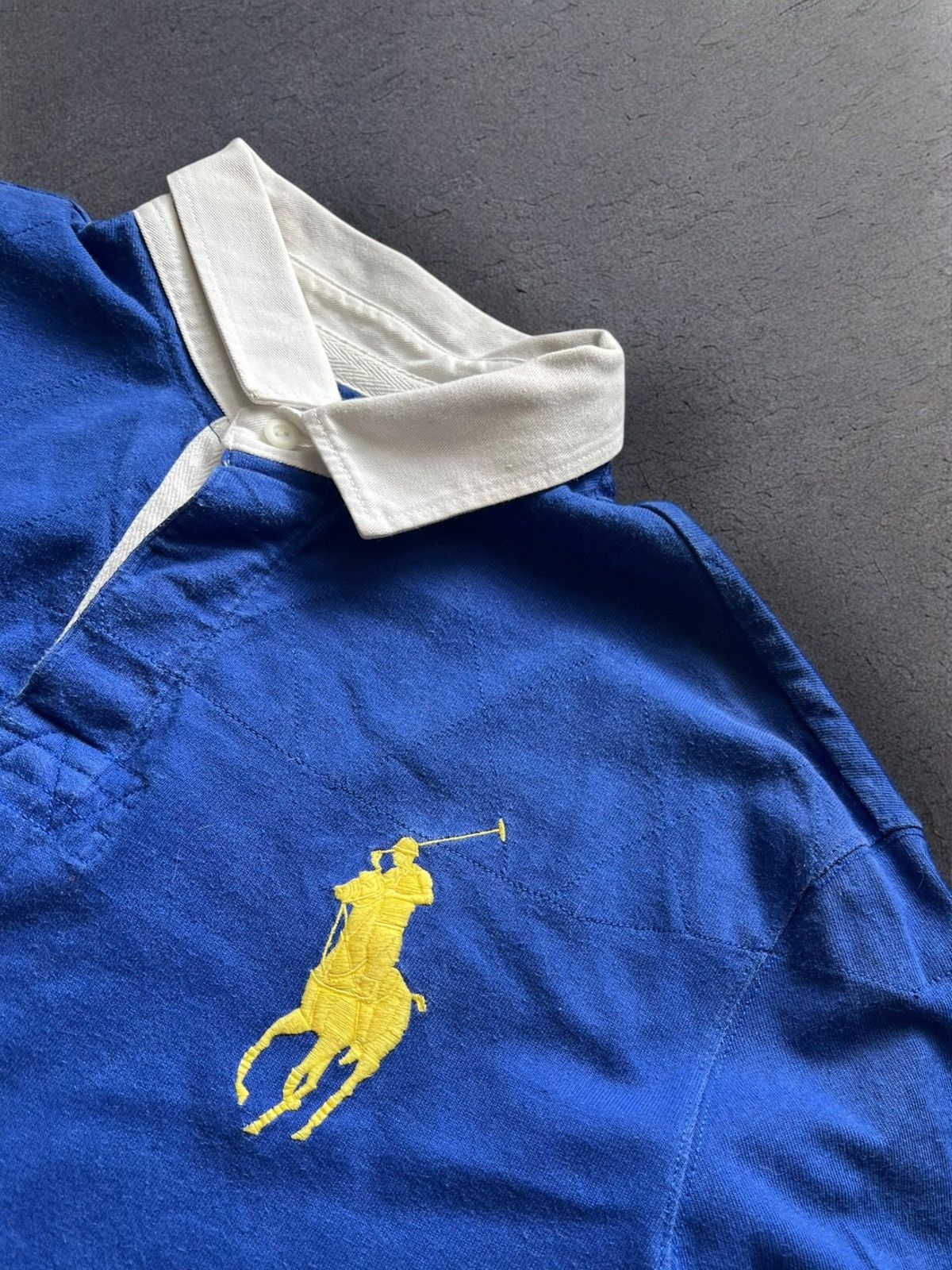 Polo Ralph Lauren × Vintage Vintage Y2K Polo Ralph Lauren #3 Chief Keef Royal Rugby Polo Size US XL / EU 56 / 4 - 3 Thumbnail