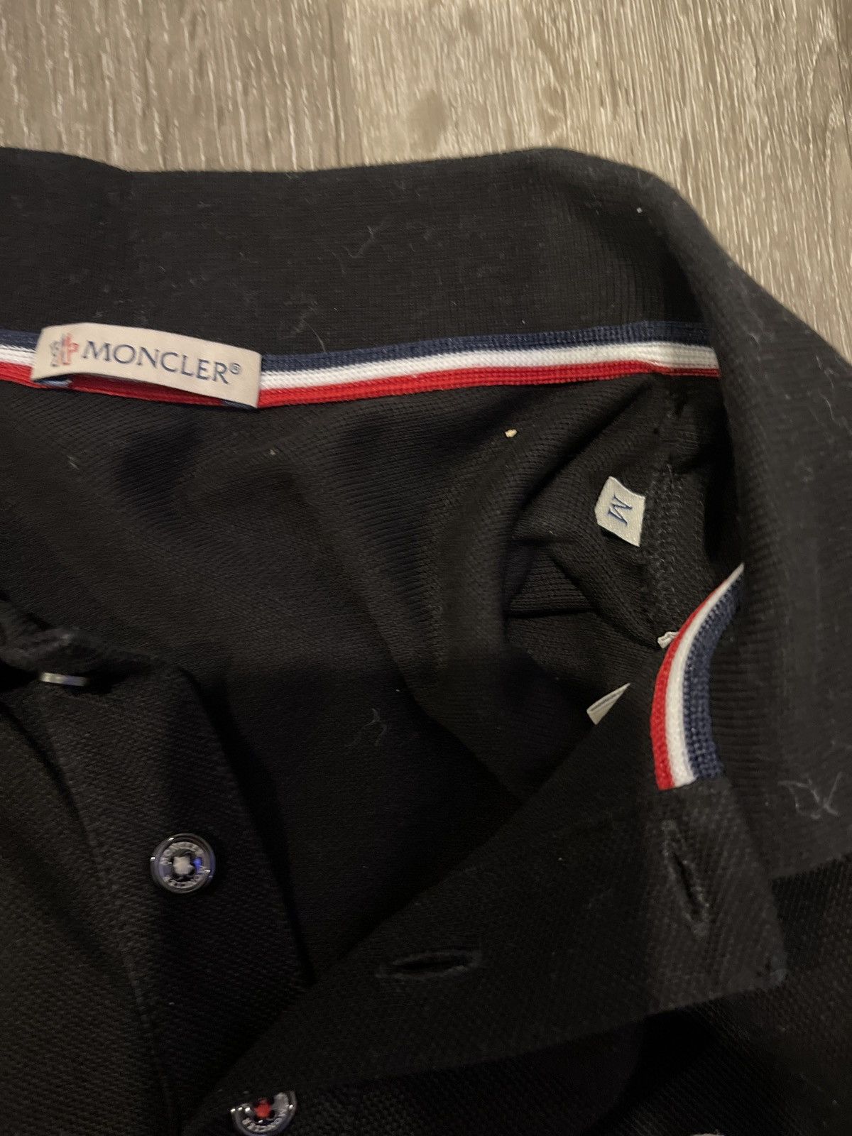 Moncler Vintage Moncler Polo Size US M / EU 48-50 / 2 - 2 Thumbnail