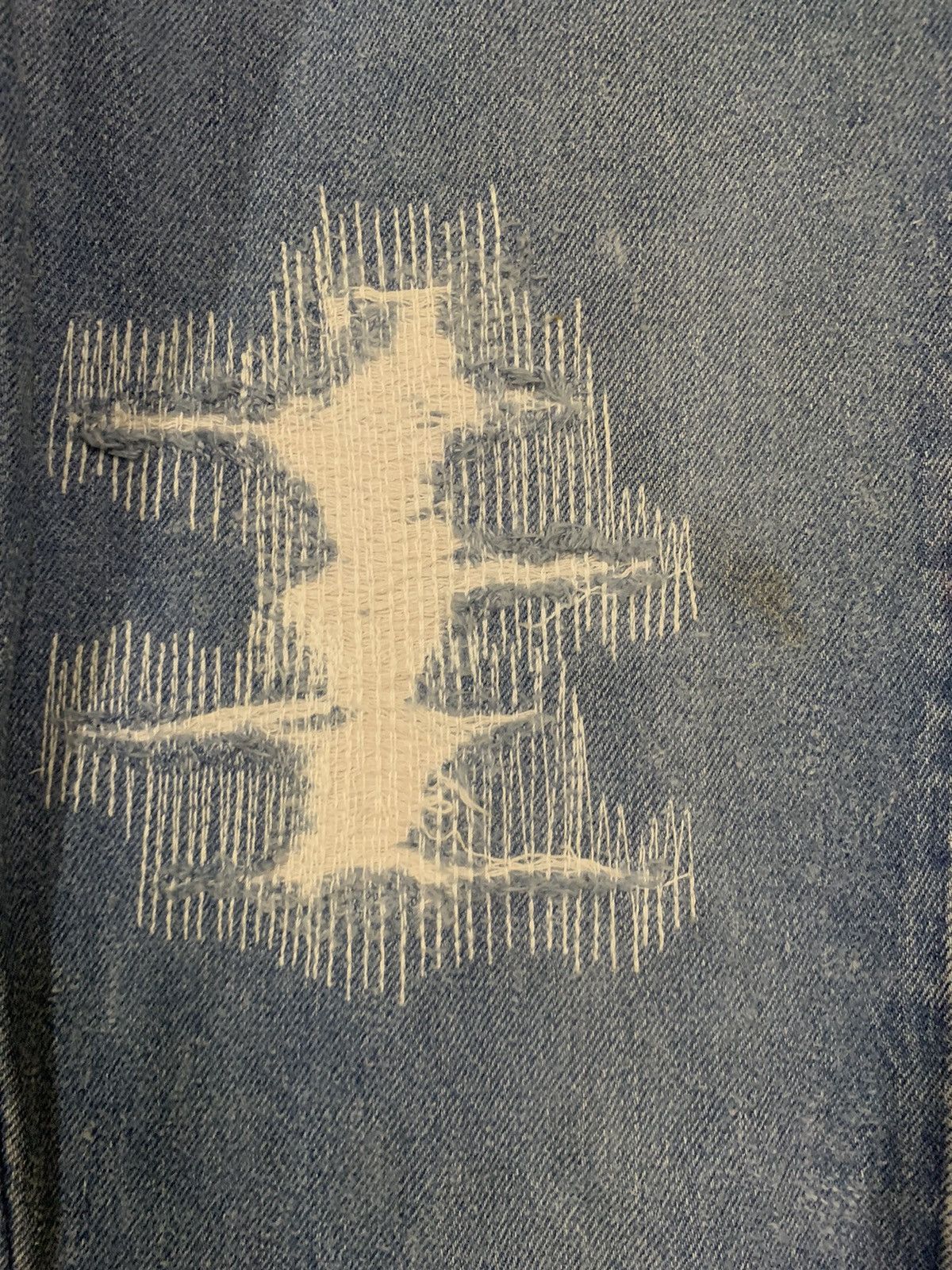 Levi's Vintage 80s Levis 501 Repaired Distressed Jeans Size 30x30 Size US 30 / EU 46 - 8 Thumbnail