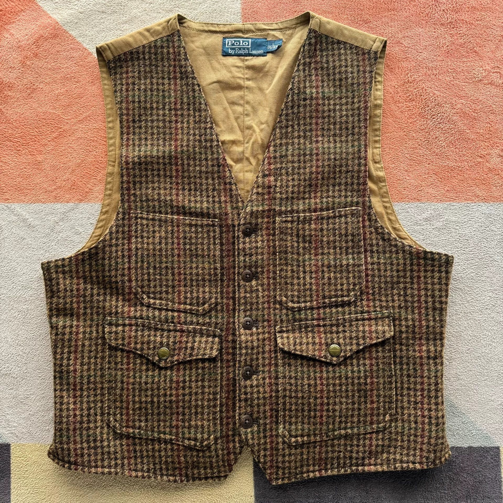 Polo Ralph Lauren Ralph Lauren Tweed Hunting Style Vest Size US L / EU 52-54 / 3 - 1 Thumbnail
