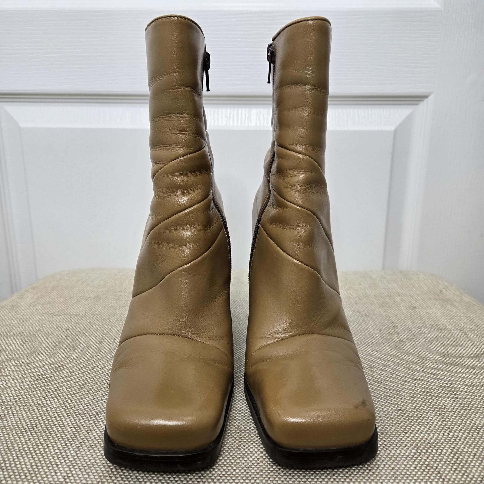 Aldo Y2K Aldo Booties Leather Square Toe Size US 8 / IT 38 - 2 Thumbnail