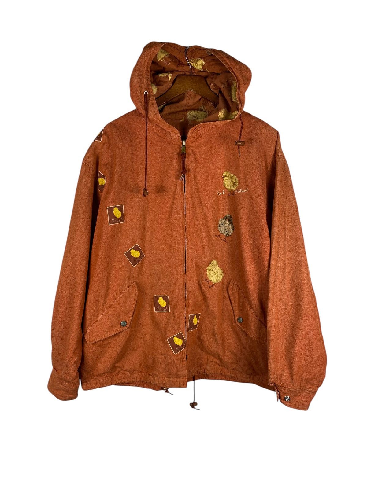Karl Helmut Vintage Karl Helmut Patches Jacket with Hoodie Size US XL / EU 56 / 4 - 2 Thumbnail