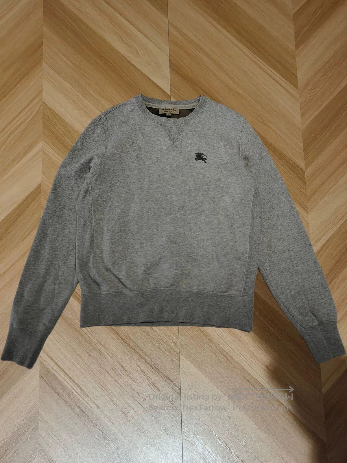 Burberry burberry gray sweatshirt with logo embroidery. Size US S / EU 44-46 / 1 - 1 Thumbnail