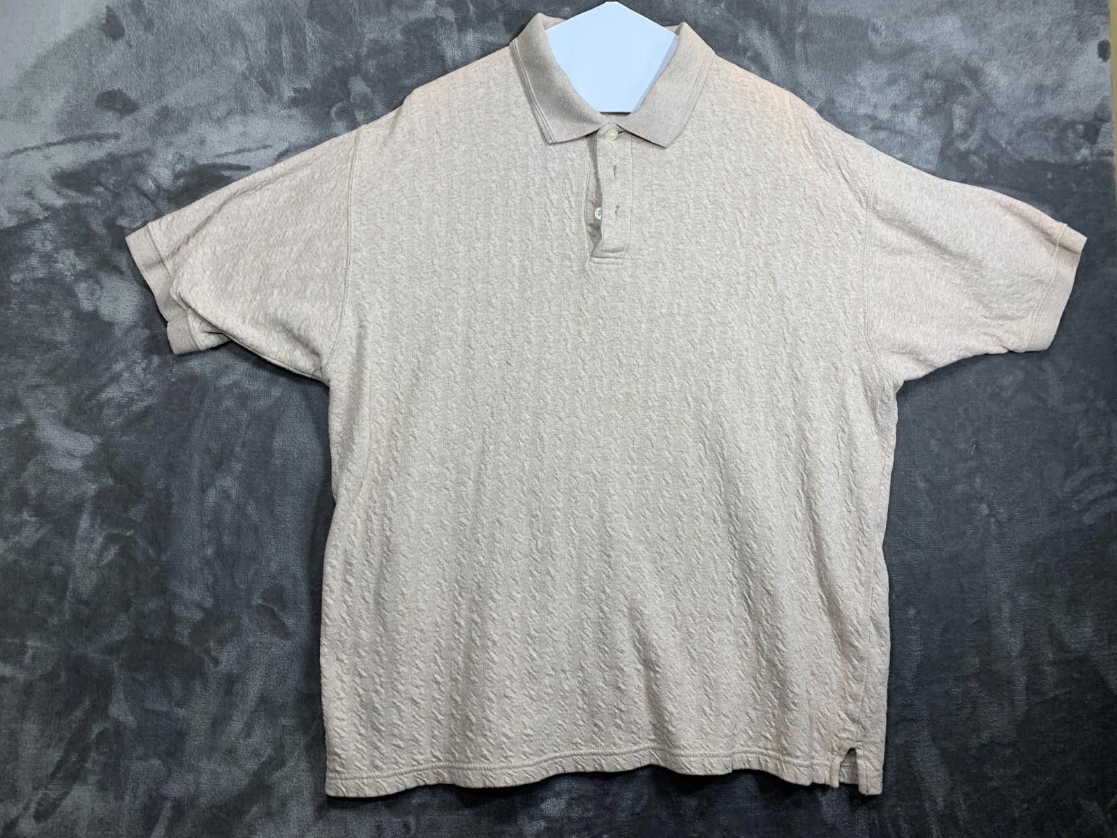 Bill Blass Bill Blass Mens Button SS Polo Textured Shirt XL (109) Size US XL / EU 56 / 4 - 1 Thumbnail