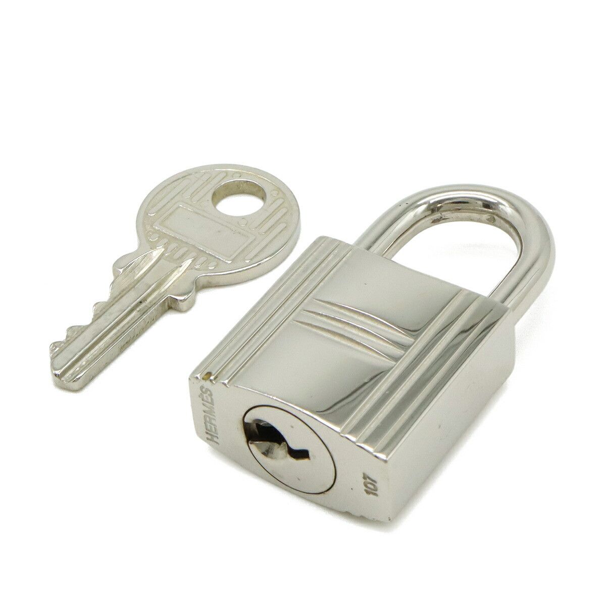 Hermes Hermes Hermes Metal Padlock Metal Key Chain DUTY FREE for USA Size ONE SIZE - 1 Thumbnail