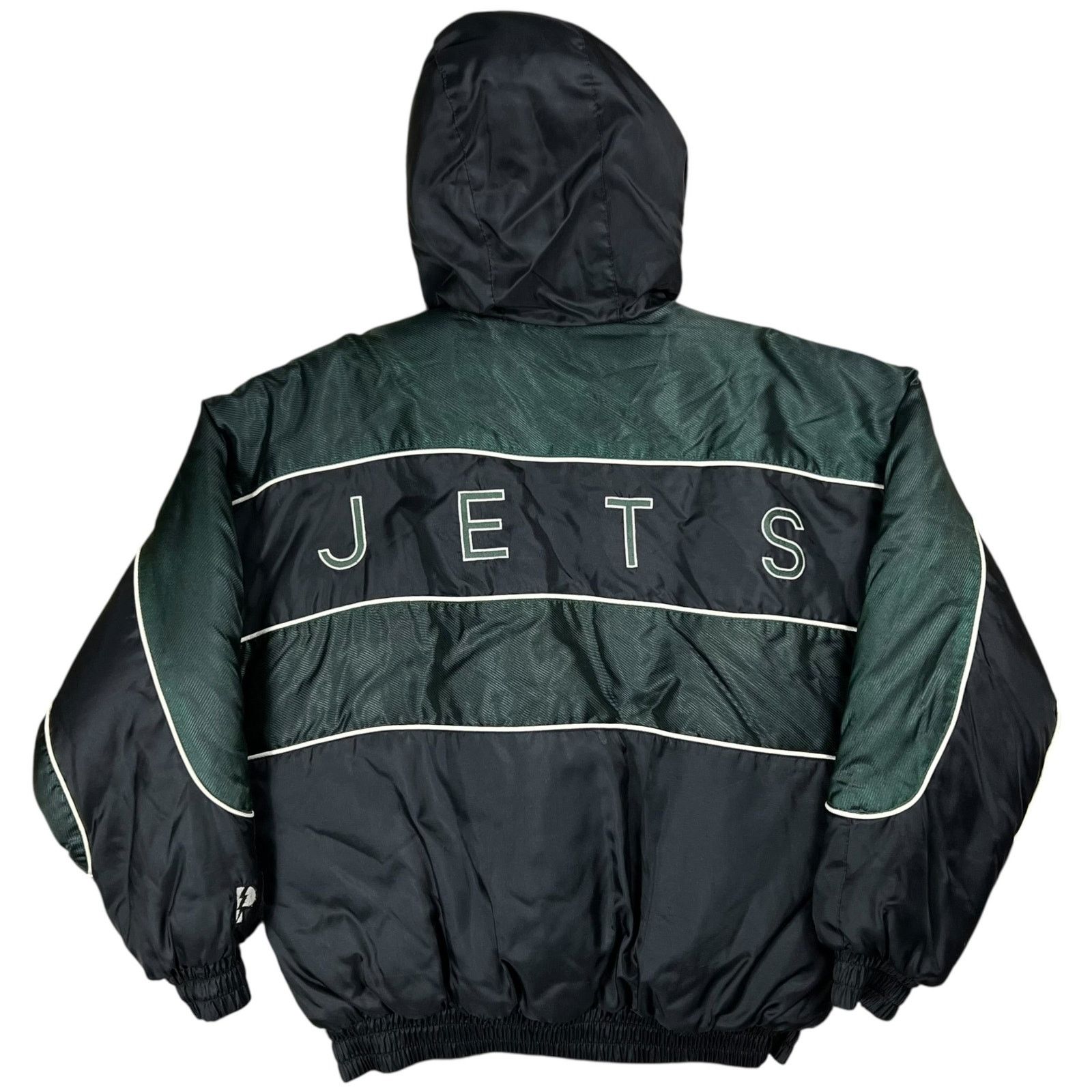 NFL × Pro Player × Vintage Vintage 90s Pro Player New York Jets zip up puffer jacket Size US M / EU 48-50 / 2 - 7 Thumbnail
