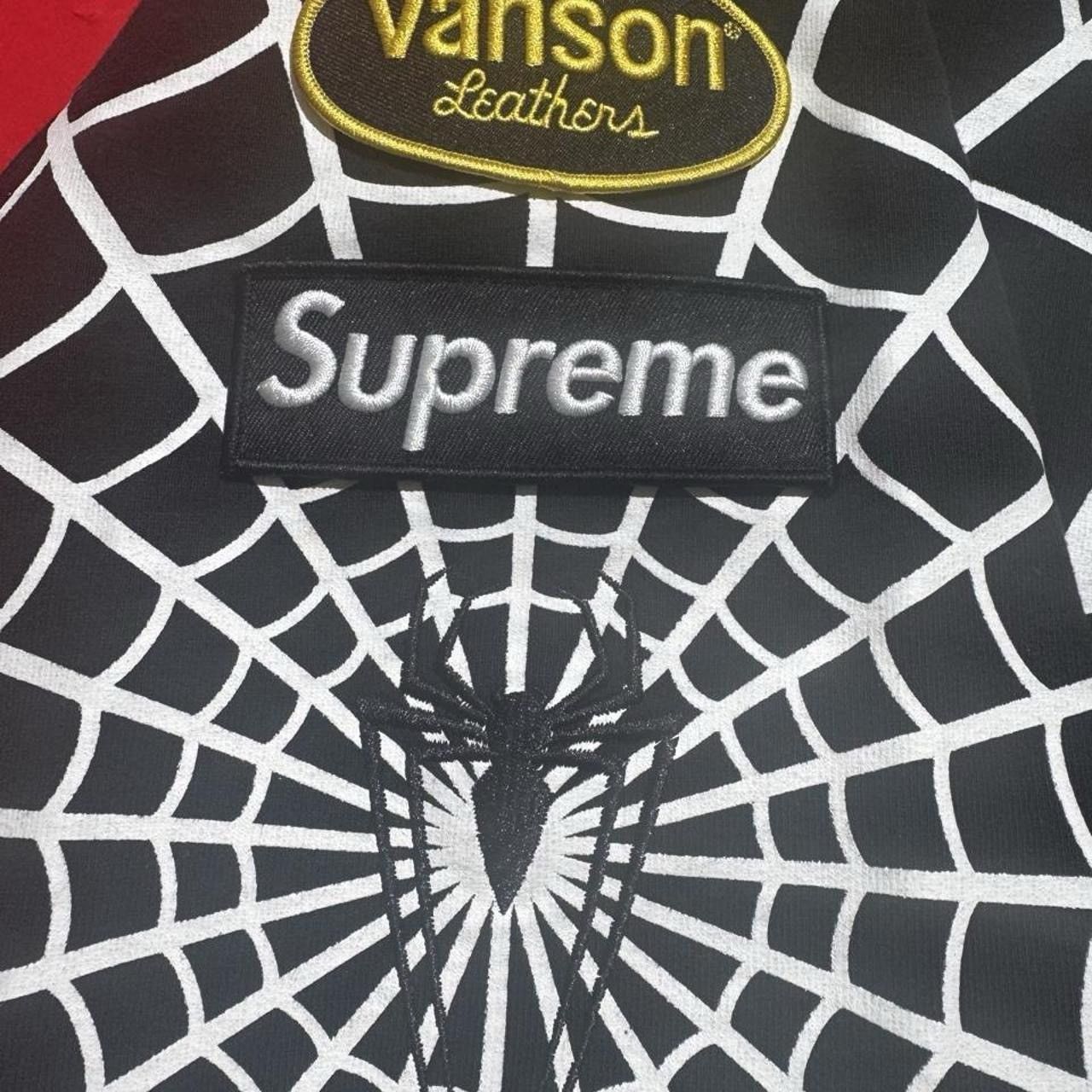 Supreme × Vanson Leathers Supreme Vanson Spiderman Zip Up Hoodie Size US XL / EU 56 / 4 - 5 Thumbnail