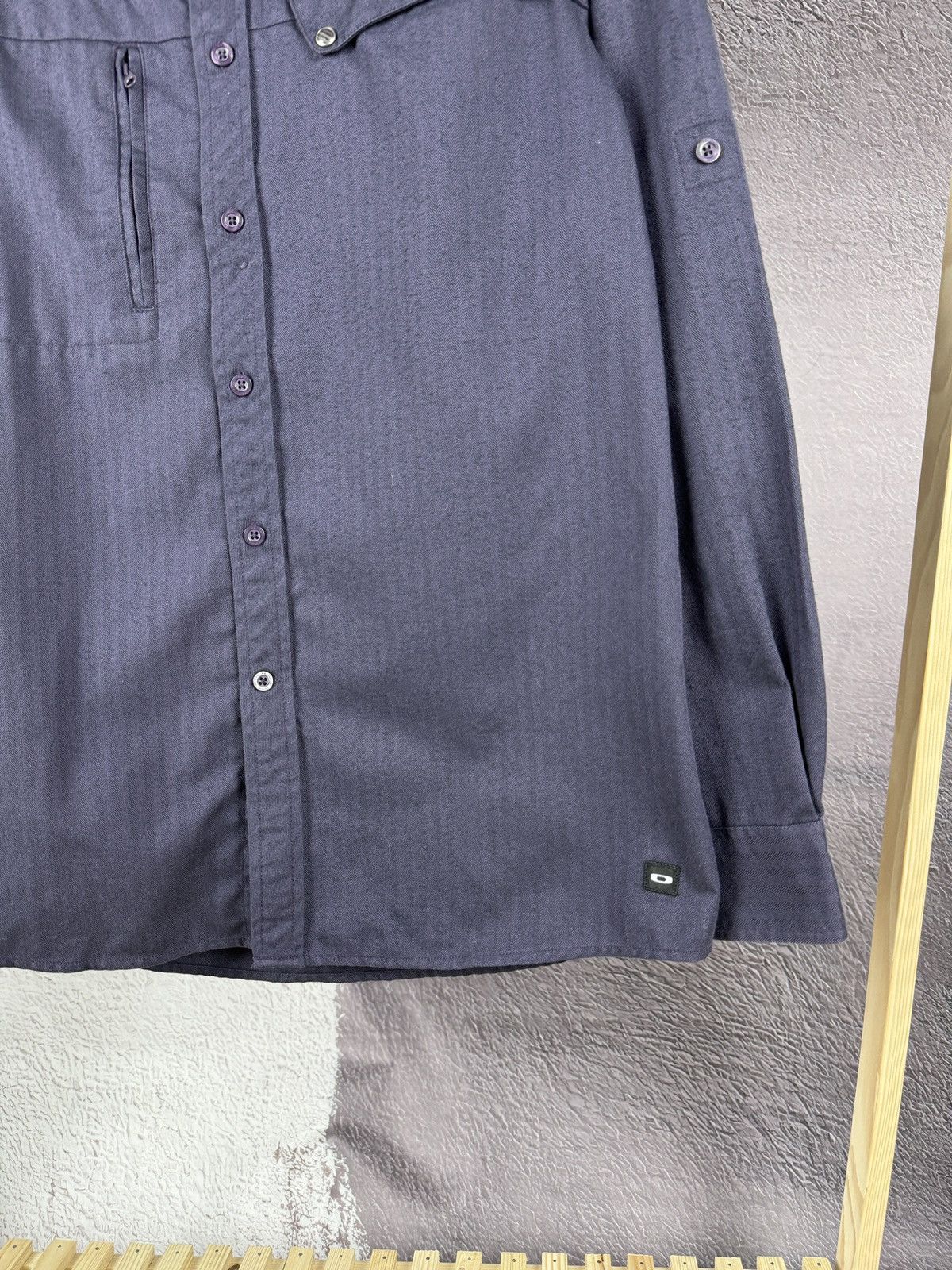 Oakley Oakley vintage FA 2011 blue violet overshirt pockets Size US L / EU 52-54 / 3 - 5 Thumbnail