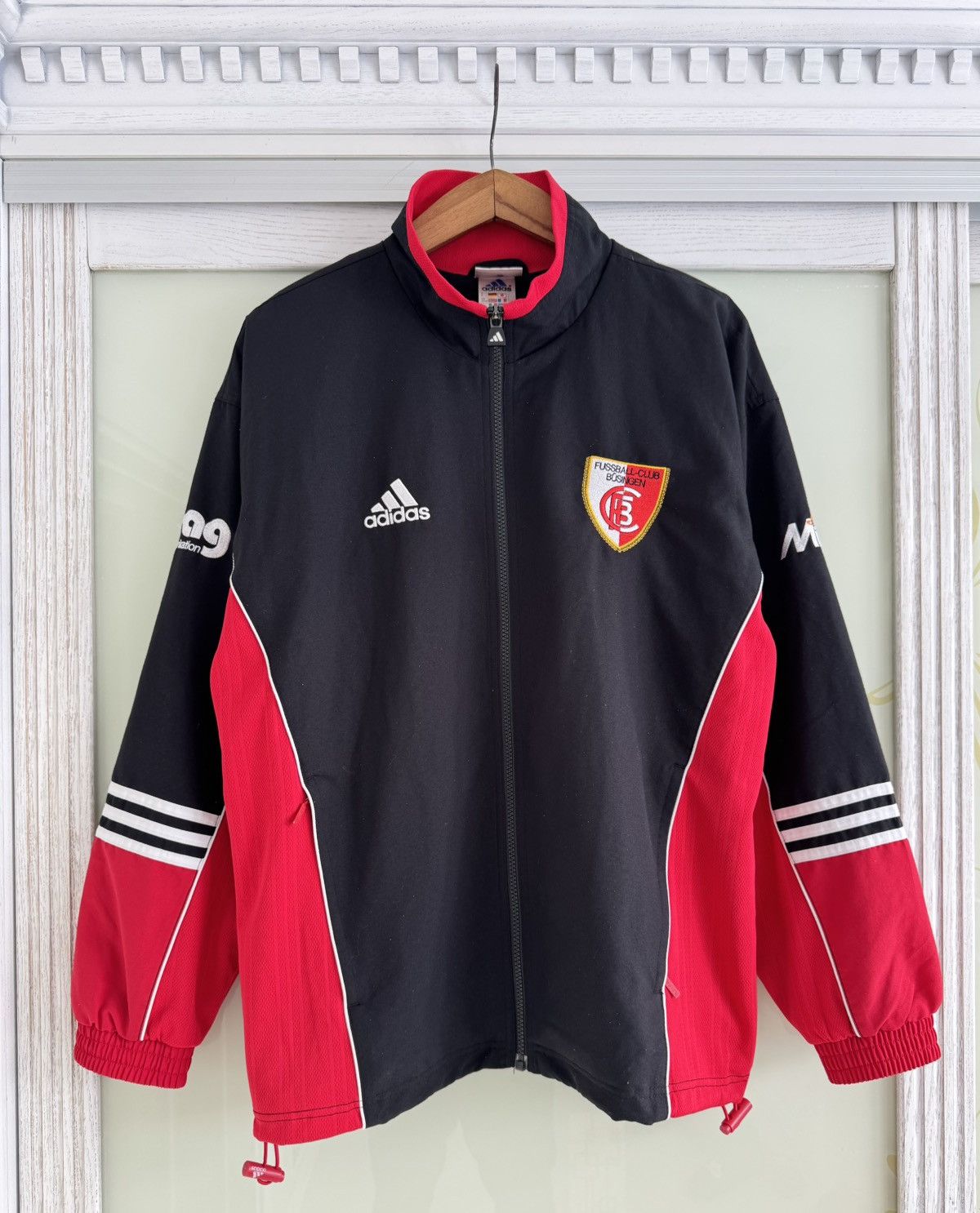 Adidas Vintage Adidas Busingen 2000-2001 Soccer Track Jacket Jersey Size US M / EU 48-50 / 2 - 1 Thumbnail