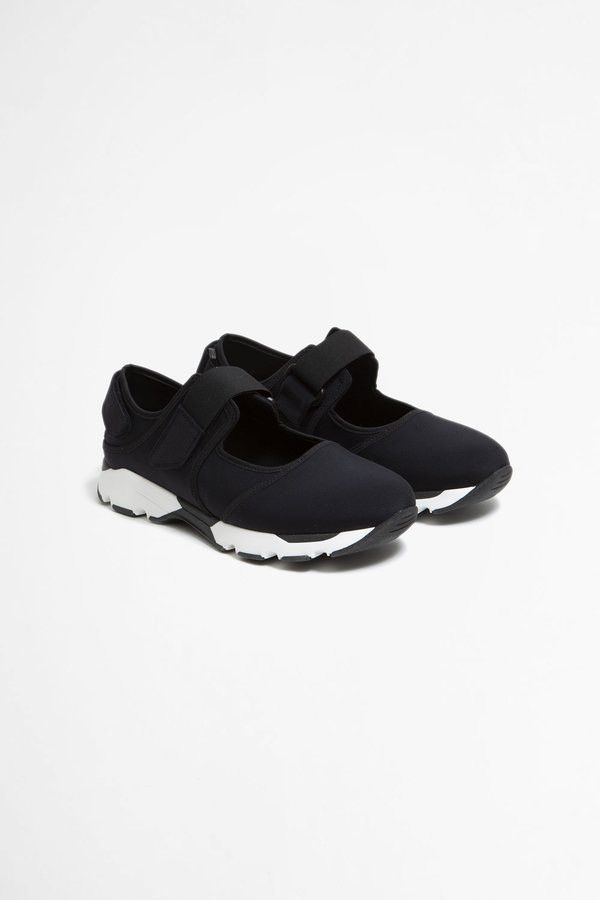 image of Marni NWT Two-Tone Neoprene Velcro Sneaker Sandal Size 45 / 12 in Black, Men's