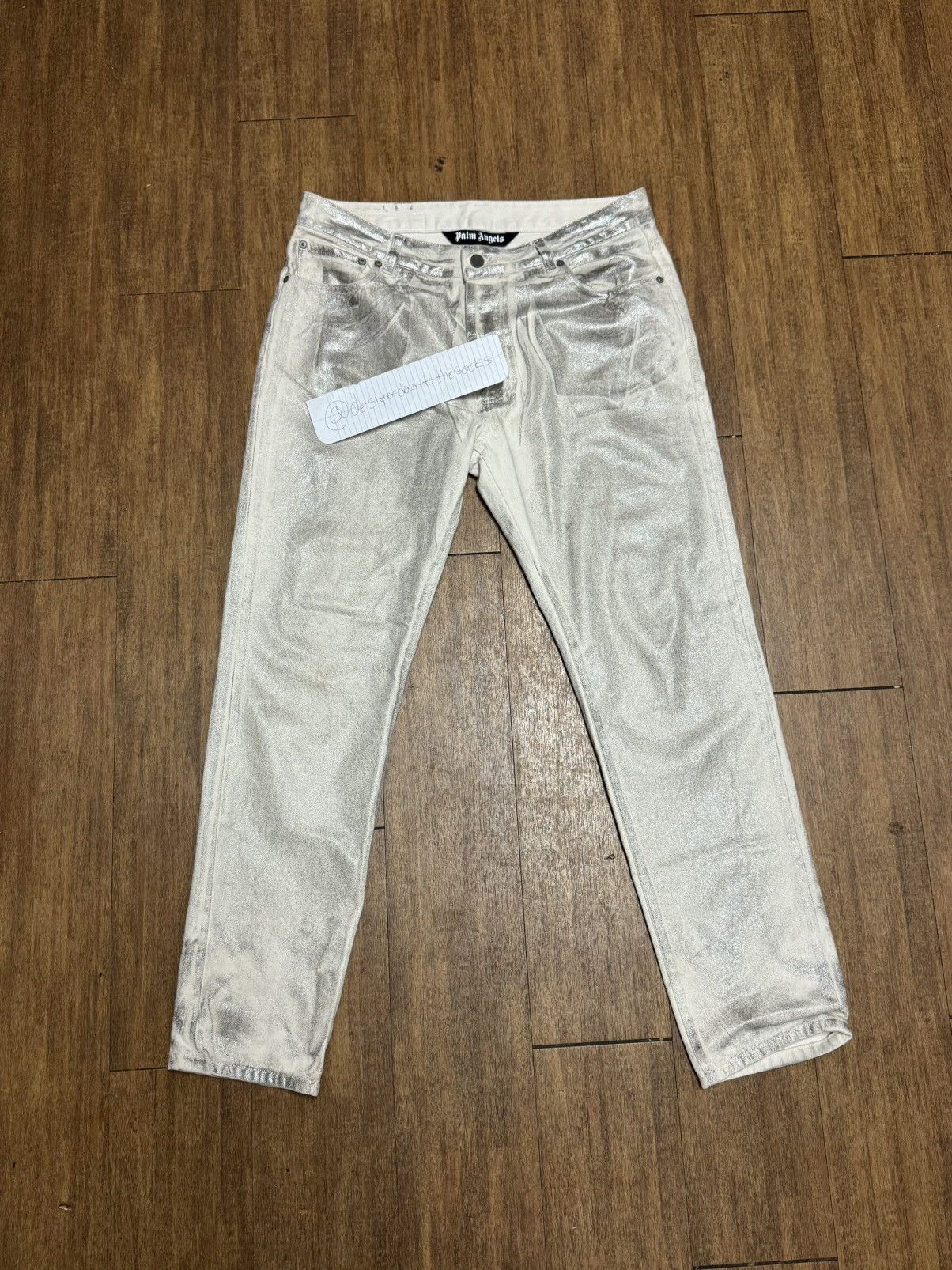 Palm Angels PALM ANGELS METALLIC DENIM Size US 36 / EU 52 - 1 Thumbnail