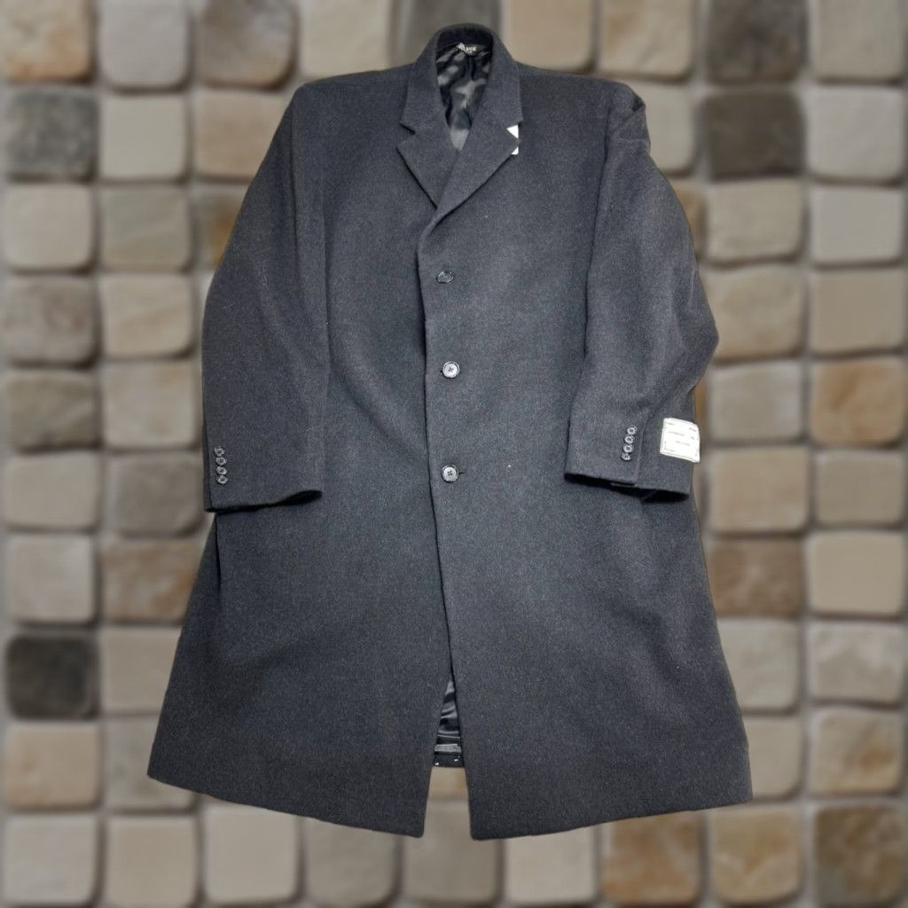 Jos. A. Bank VINTAGE Jos. A Bank Overcoat Mens 46R Gray Wool Notch Lapel Single Breasted Winter New Size US S / EU 44-46 / 1 - 1 Thumbnail