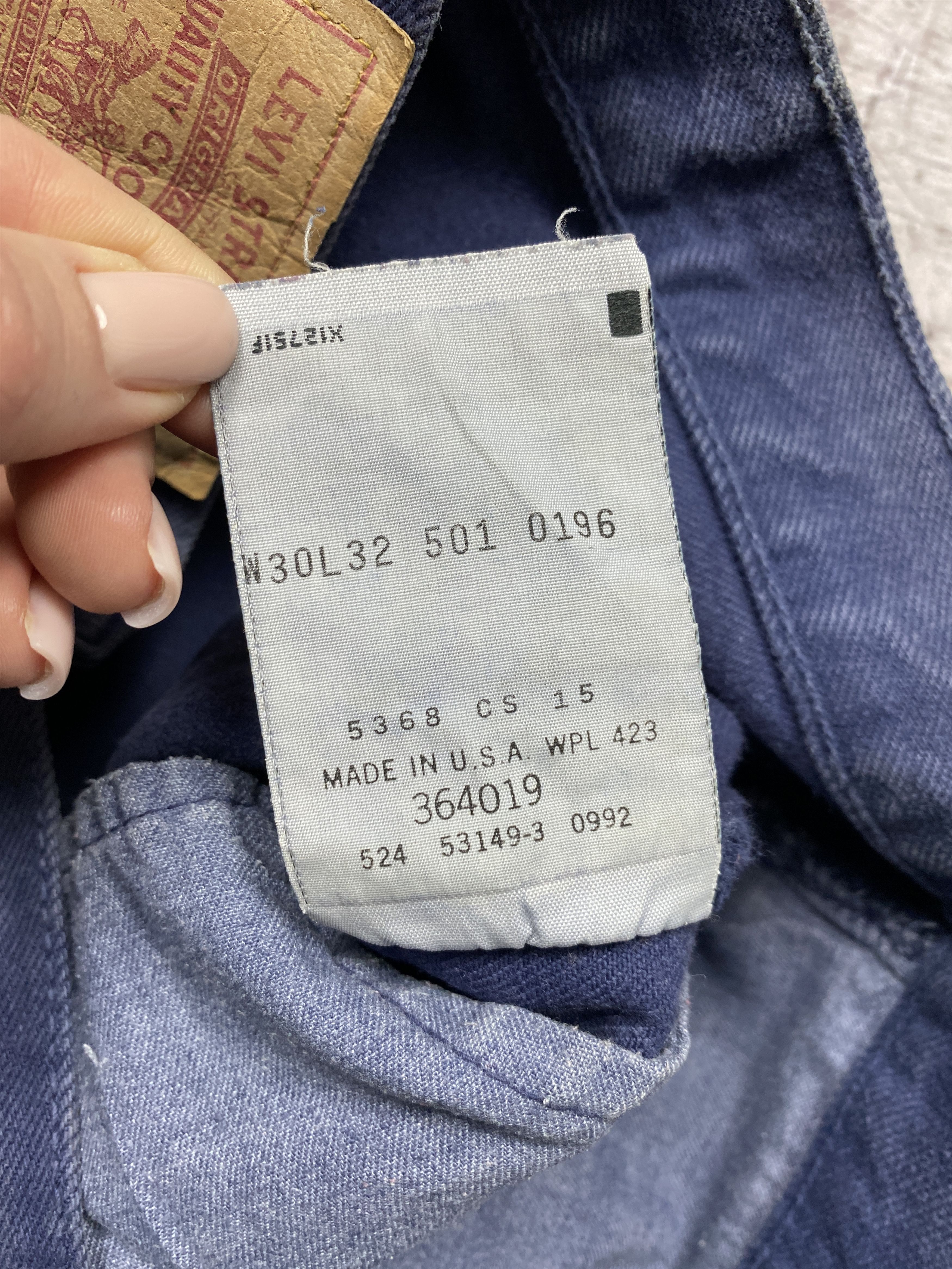 Levi's Vintage Clothing × Vintage Levi's 501 90s Vintage Jeans Made in USA Denim Pants Size US 30 / EU 46 - 10 Thumbnail