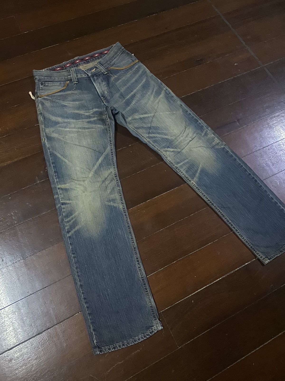 Edwin Fire 🔥 EDWIN EXCLUSIVE VINTAGE dirty mud wash Size US 34 / EU 50 - 2 Thumbnail