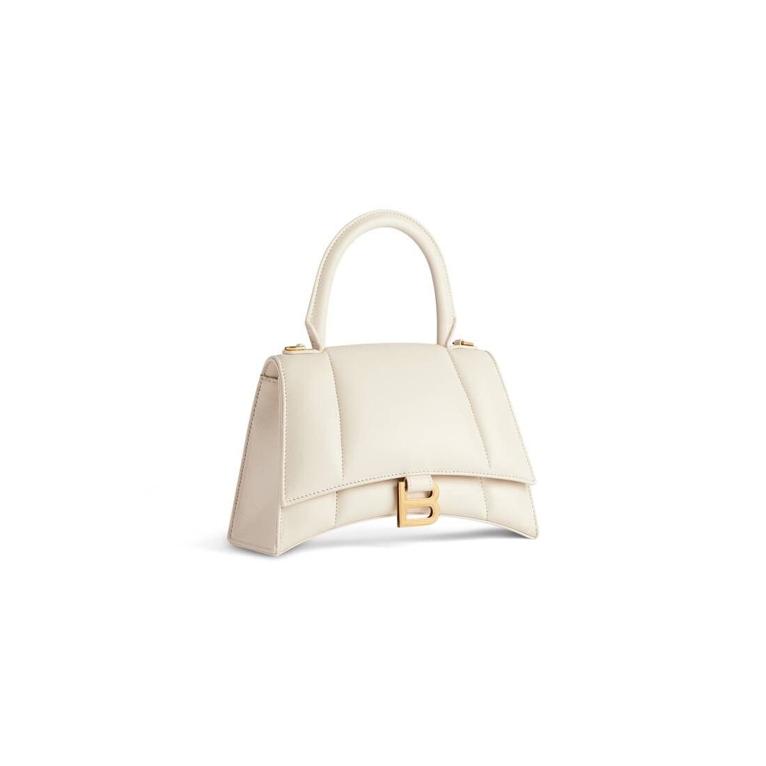 Balenciaga o1mt1gz0525 Size: OS / Hourglass Small Handbag Light Beige Size ONE SIZE - 2 Thumbnail