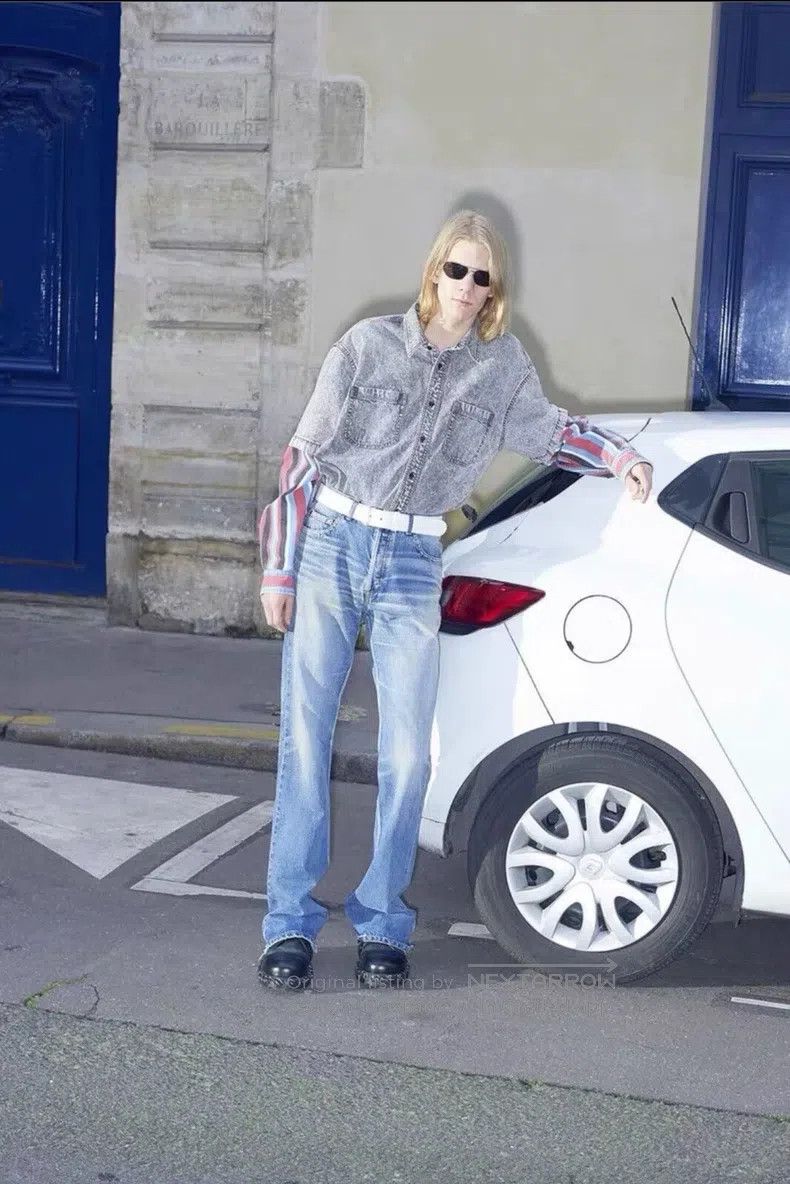 Balenciaga Balenciaga Washed Denim Shirt Size US XXS / EU 40 - 5 Thumbnail
