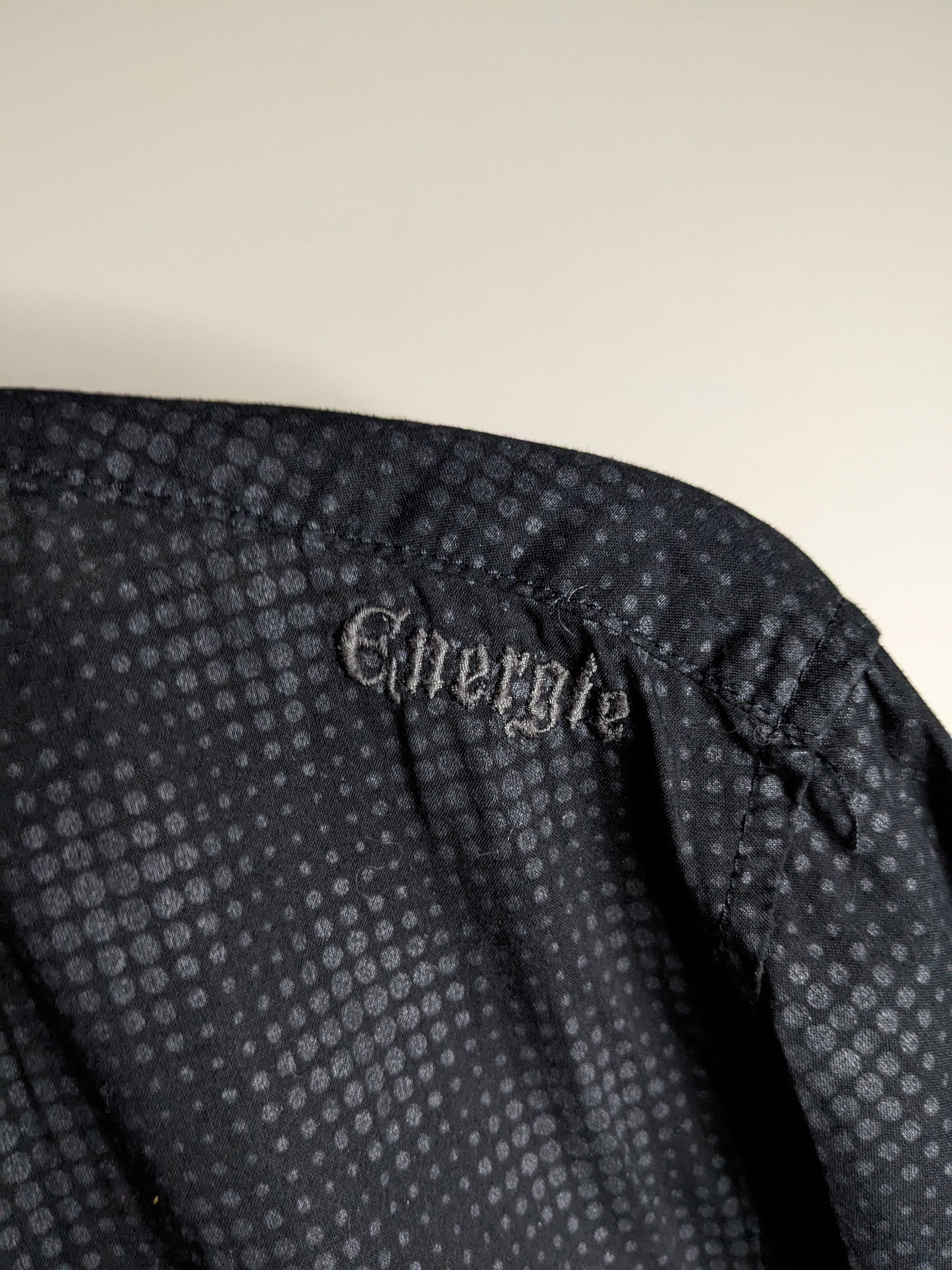 Energie VINTAGE Energie Button Up Shirt Geometric Black Large 90s Size US L / EU 52-54 / 3 - 6 Thumbnail