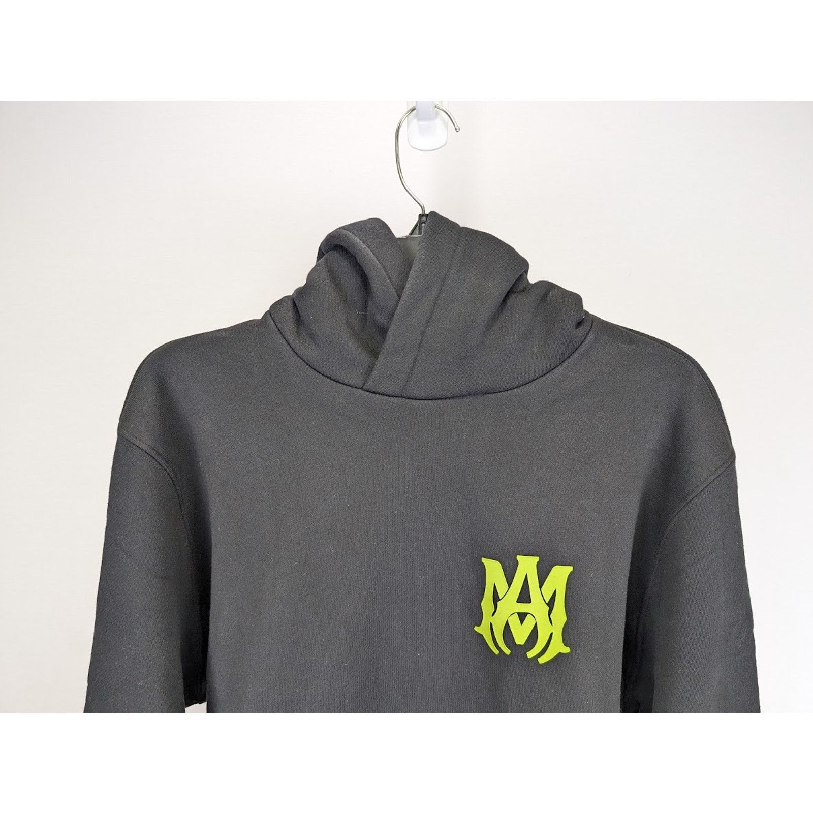 Amiri o1rshd1 Q:2 / MA Logo Hoodie in Black/Lime Size US S / EU 44-46 / 1 - 7 Thumbnail