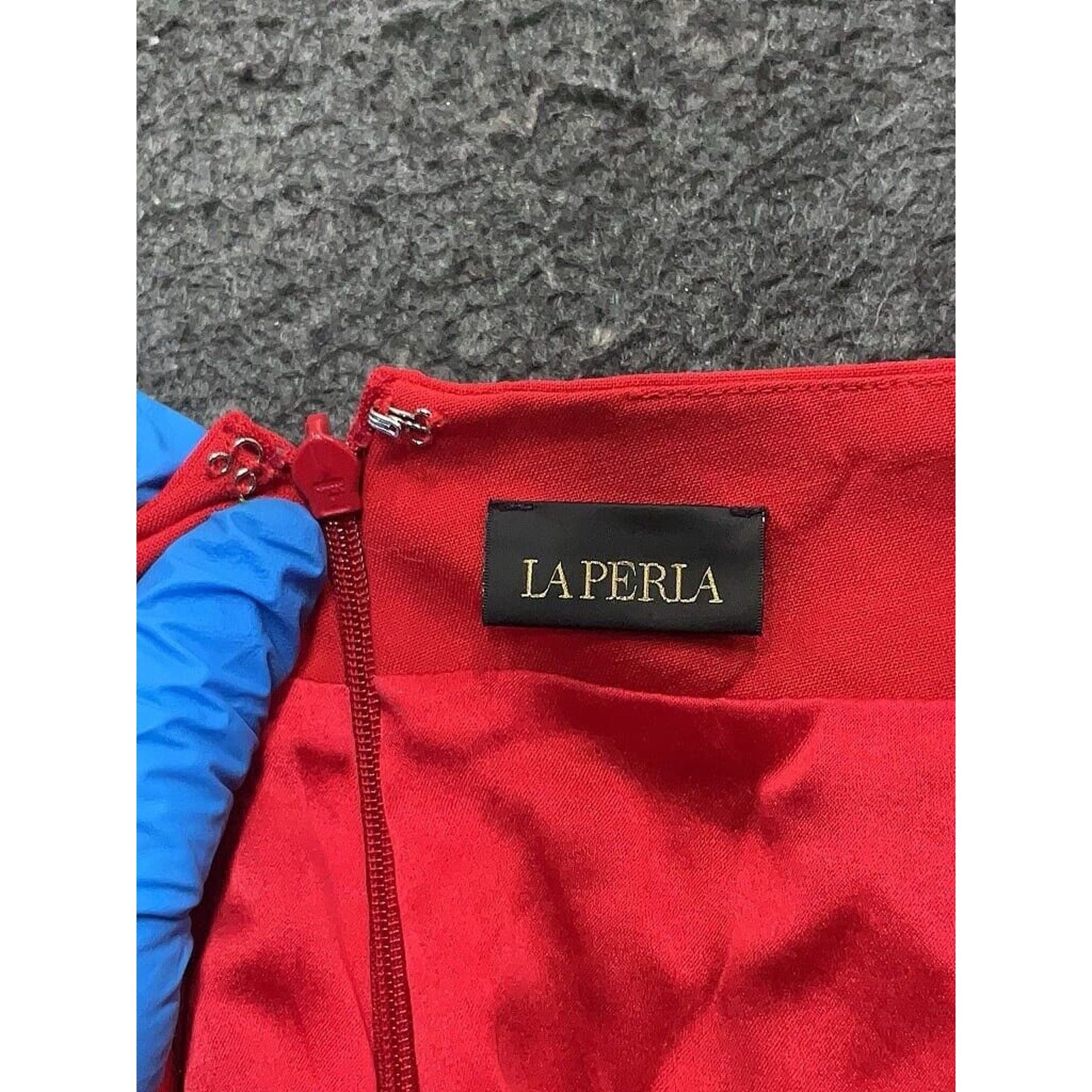 La Perla La Perla Red Wool Mini Skirt 40 US 8 Size 30" / US 8 / IT 44 - 3 Thumbnail