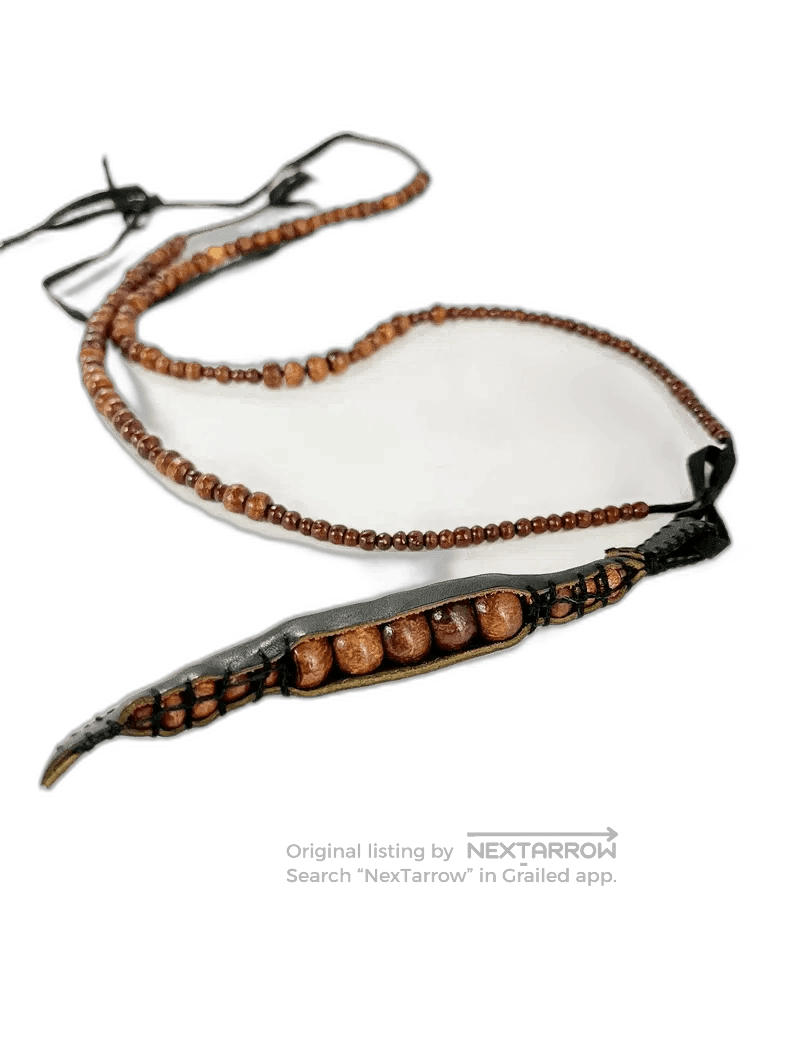 Ann Demeulemeester Ann Demeulemeester Wooden Pea Necklace 2009. Size ONE SIZE - 1 Thumbnail