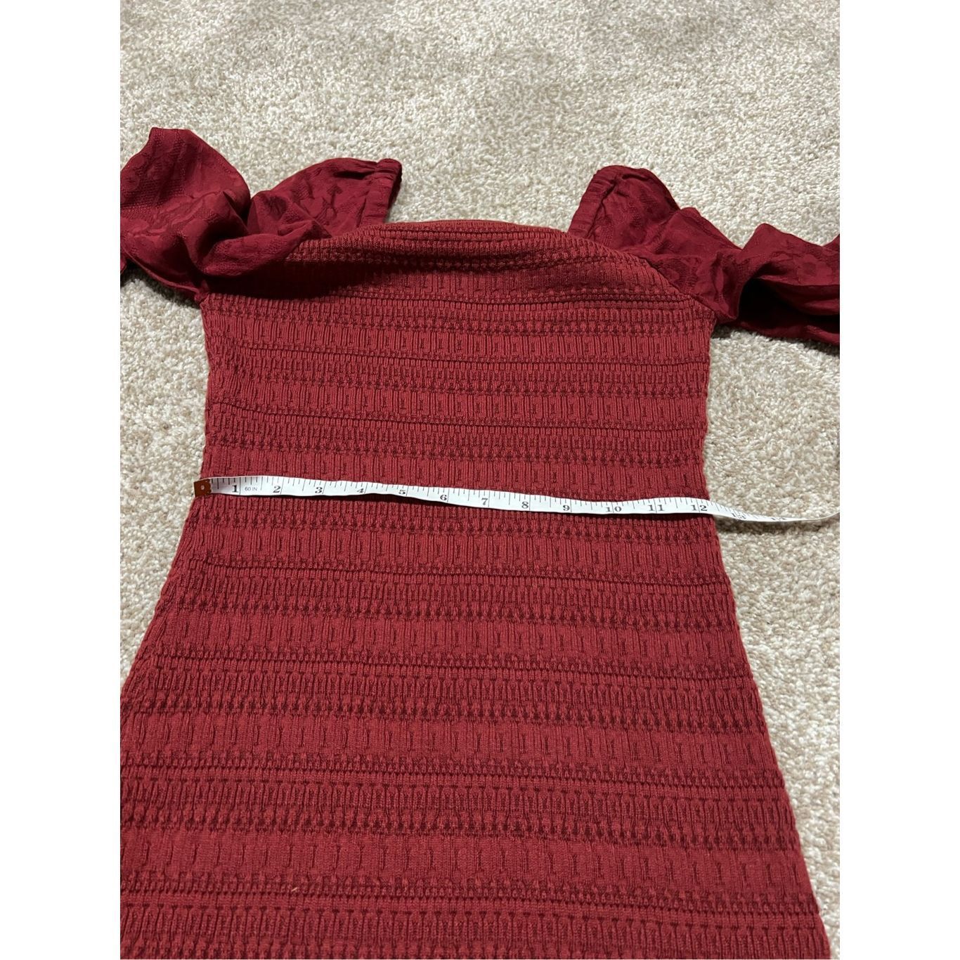 Anthropologie NWT burgundy dress size XS