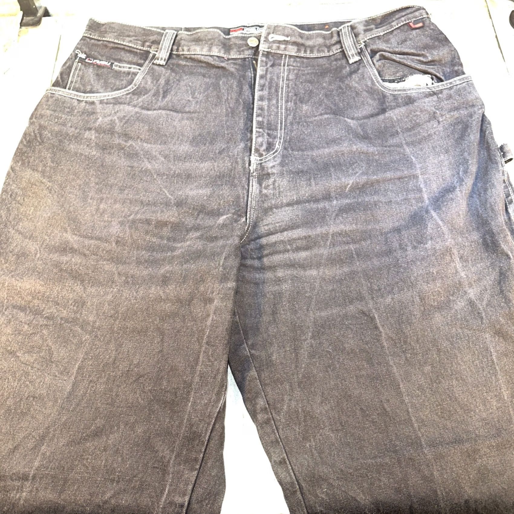 Fubu VINTAGE FUBU Jeans Baggy Wide-Leg Carpenter Black 44 x 30 Mens Size US 44 / EU 60 - 2 Thumbnail