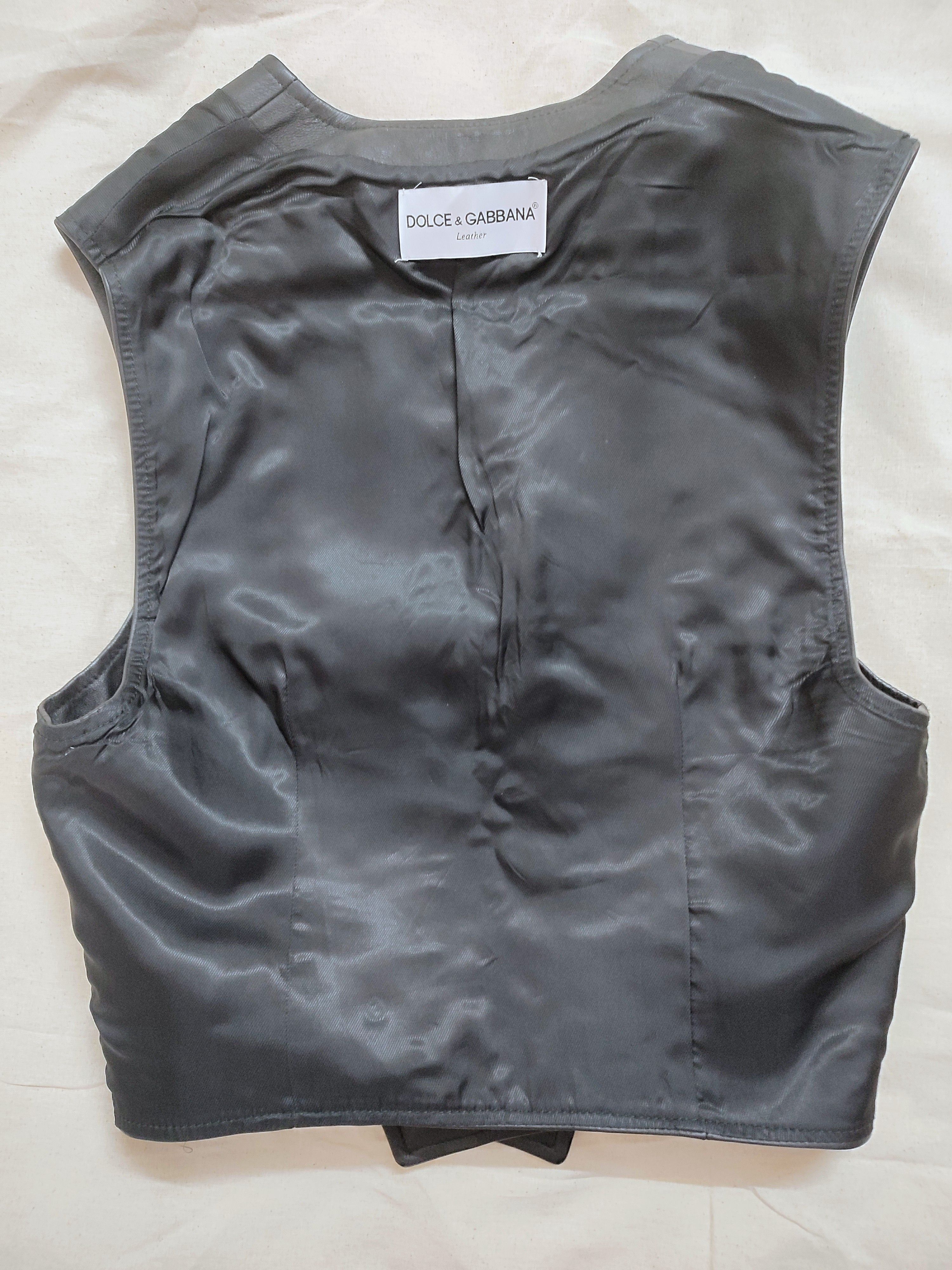 Dolce & Gabbana Vintage leather vest Size US L / EU 52-54 / 3 - 4 Thumbnail