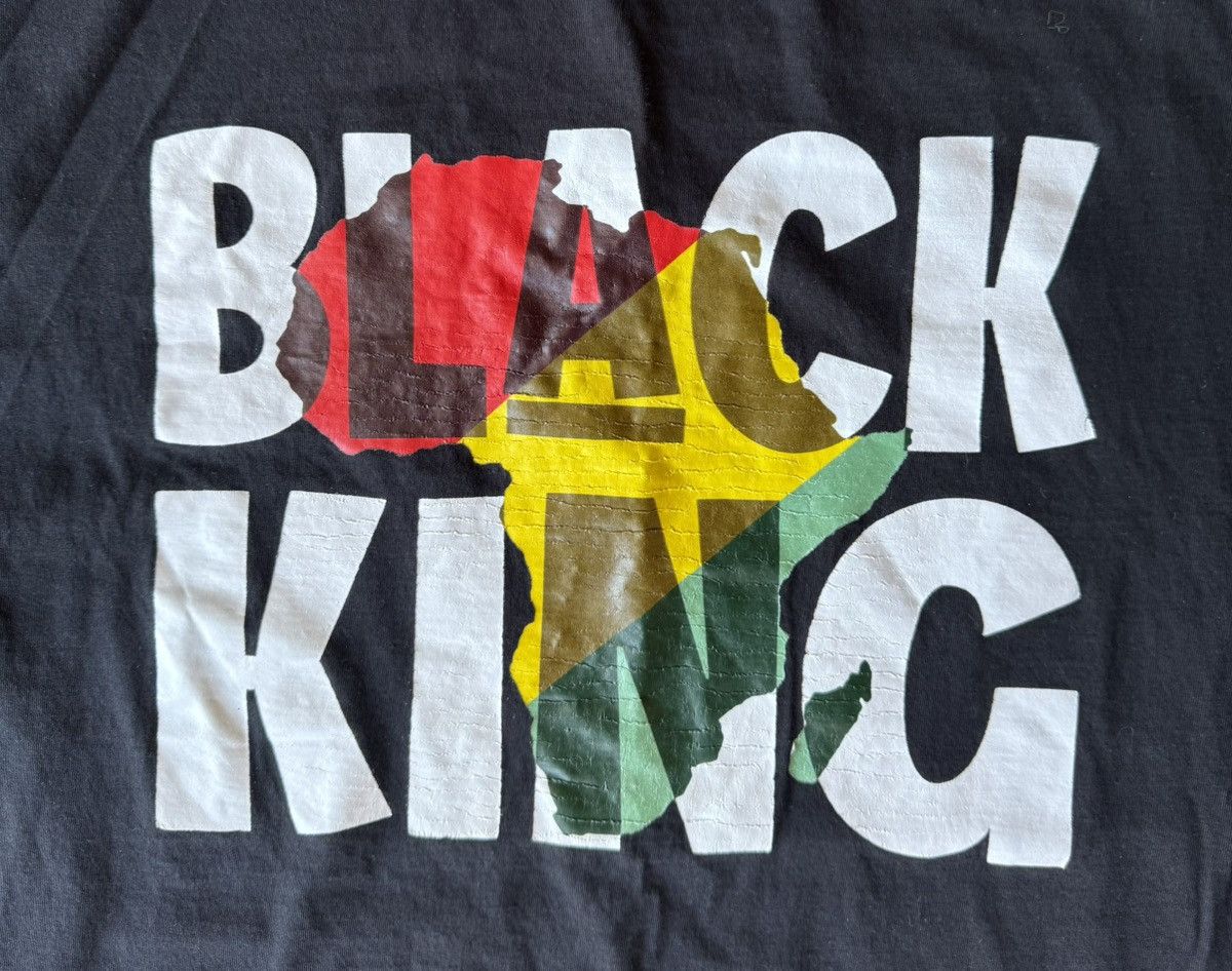 Designer × Vintage Black King T Shirt Size Medium / Large Size US M / EU 48-50 / 2 - 2 Thumbnail
